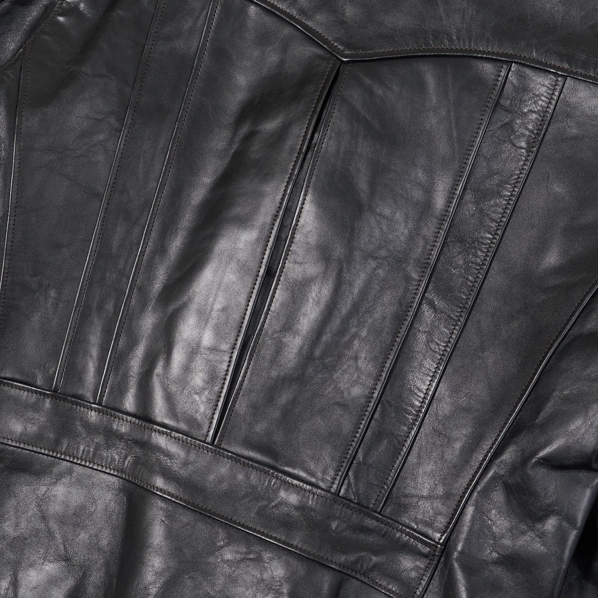 Double Helix D-Pocket Frisco Horsehide  Leather Jacket