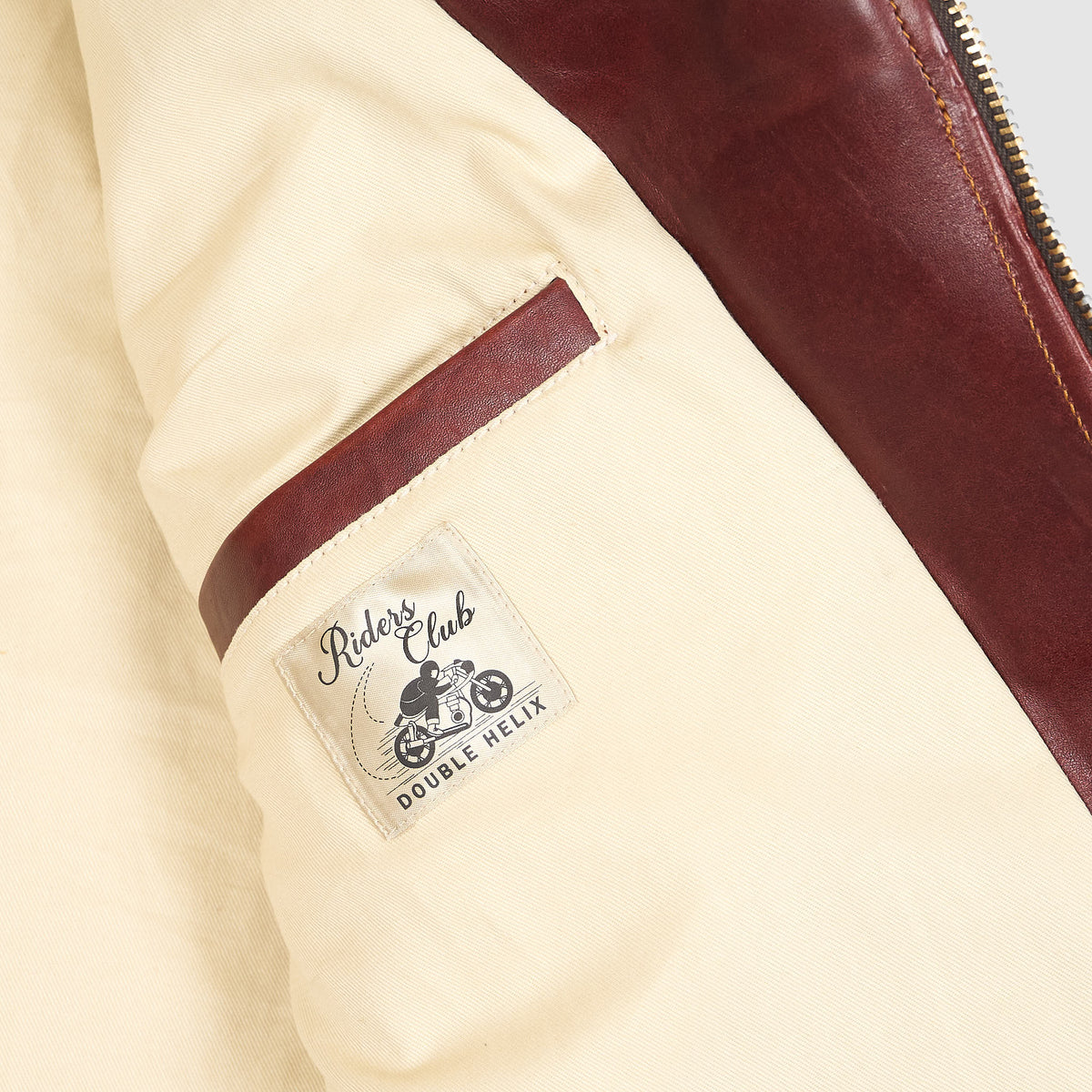 Double Helix D-Pocket Frisco Horsehide  Leather Jacket