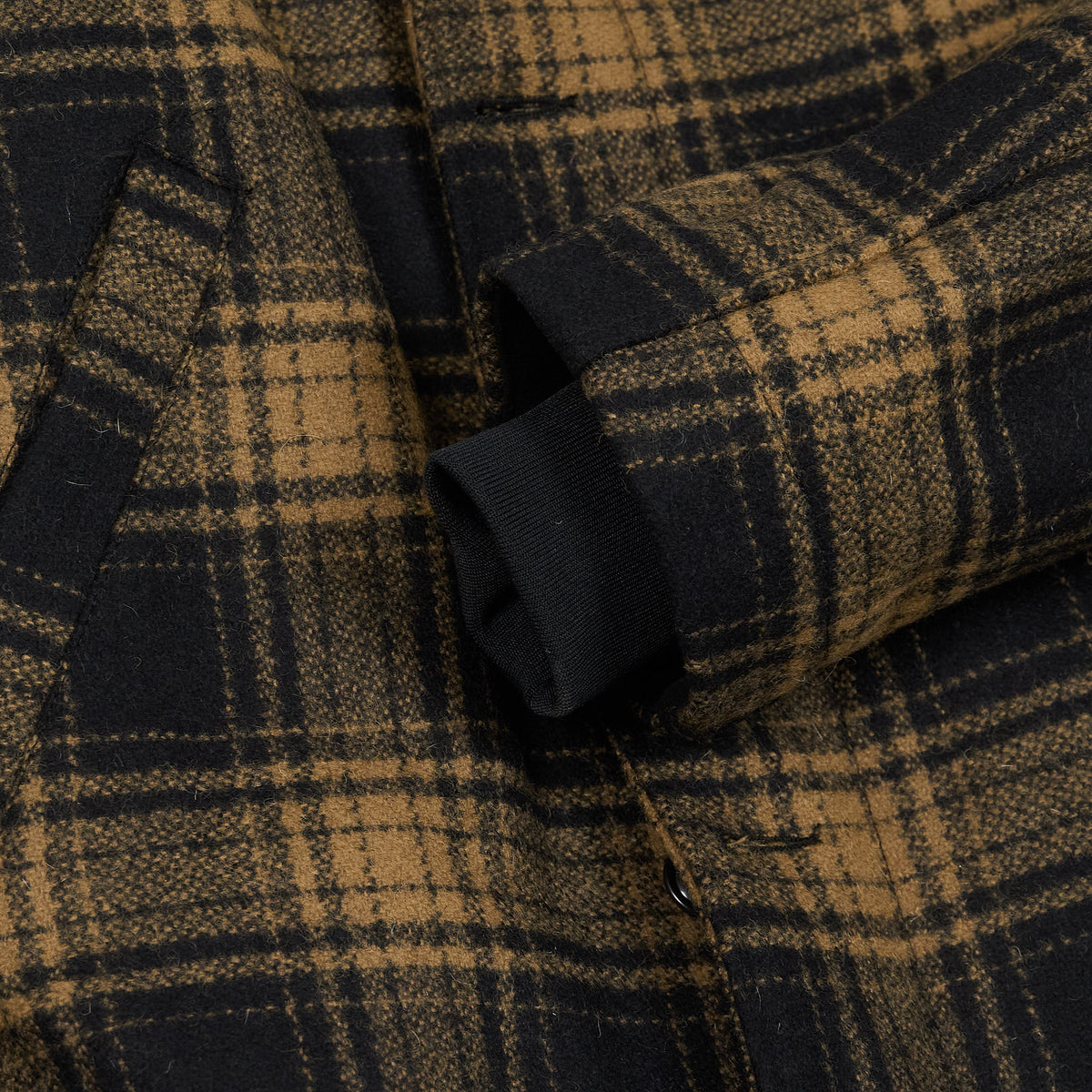 Manifattura Ceccarelli Wool Plaid N-1 Deck Wool Collar Jacket