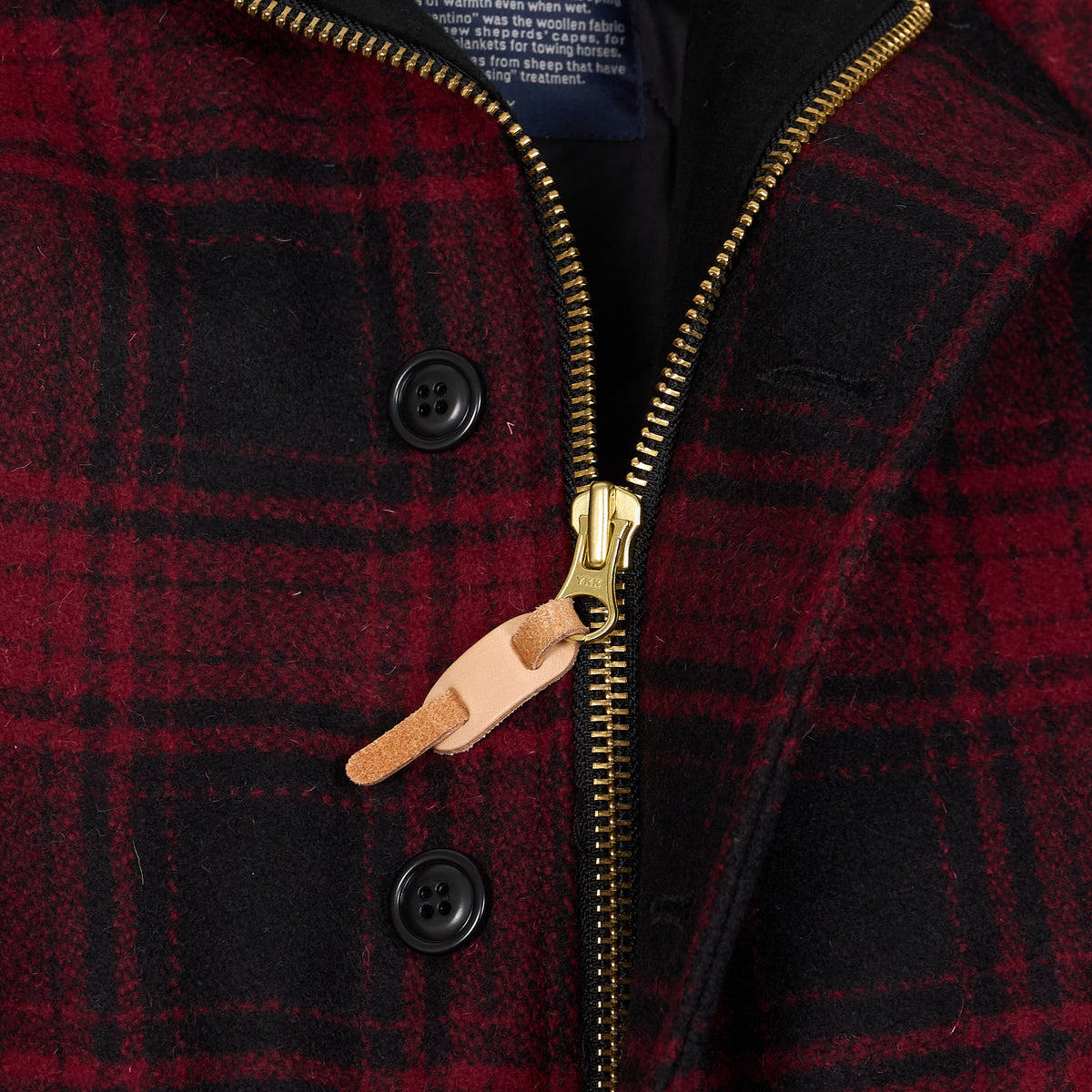 Manifattura Ceccarelli Wool Plaid N-1 Deck Wool Collar Jacket