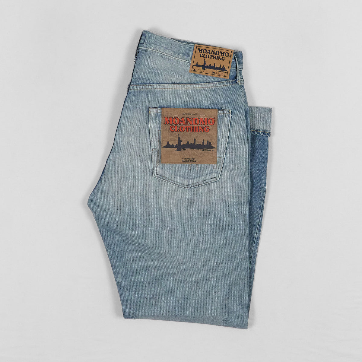 Moandmo® Washed 13,5oz. Selvage Jeans