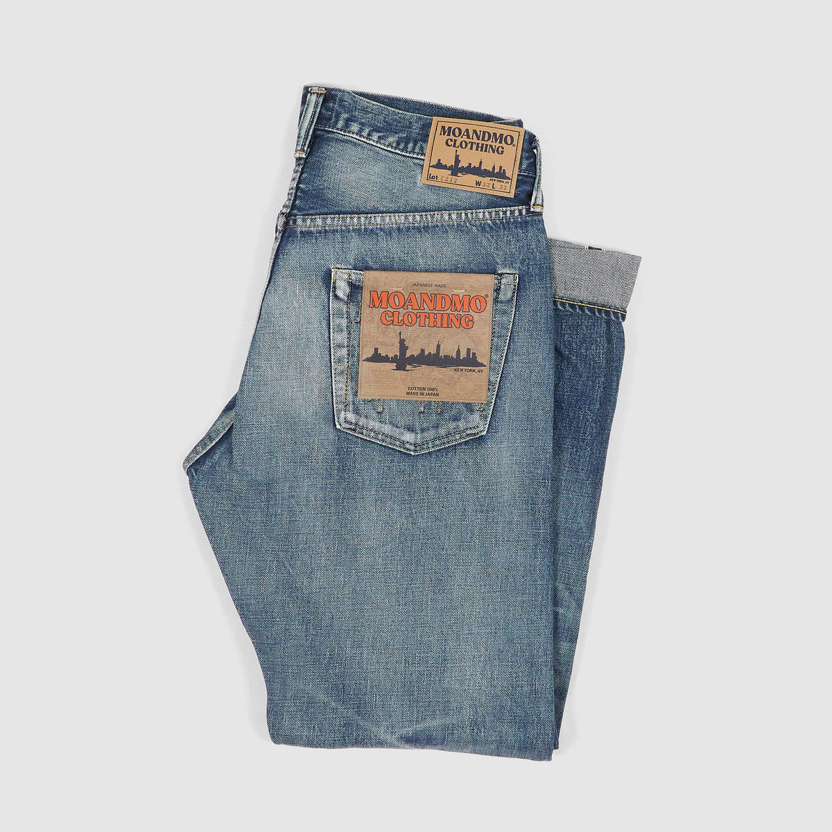 Moandmo® Washed 13,5oz. Selvage Jeans