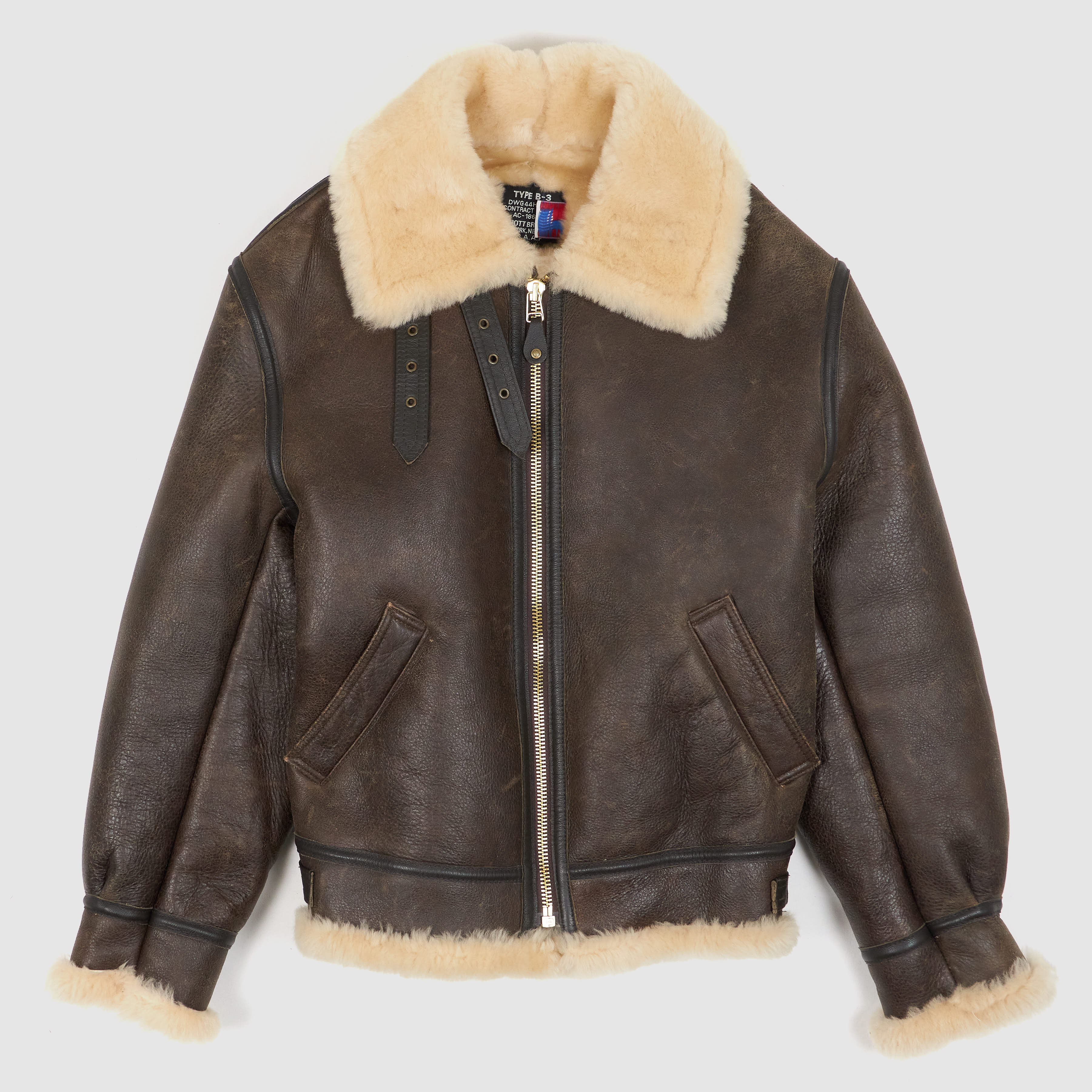 Schott B3 Shearling Bomber Jacket Made in USA - DeeCee style
