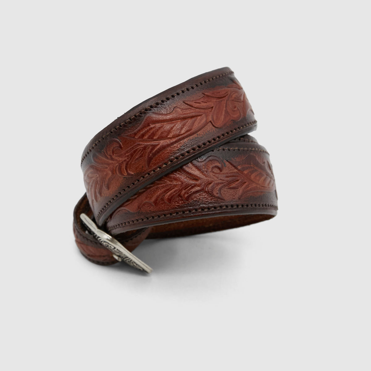 DeeCee style x Alberto Luti Unisex Tooled Western Ranch Belt