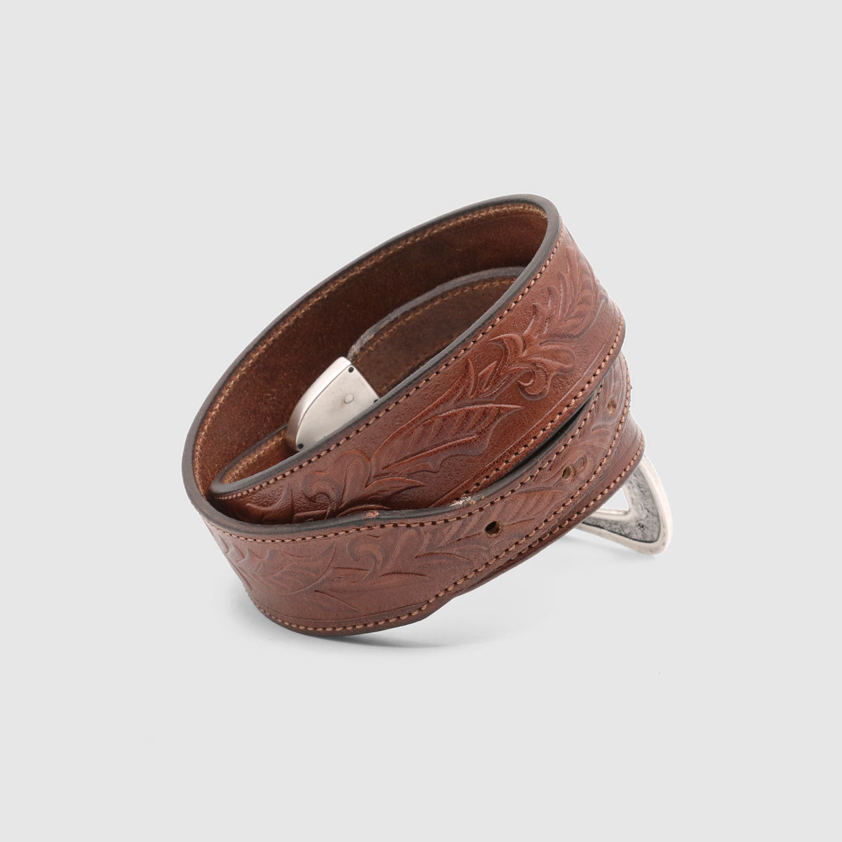 DeeCee style x Alberto Luti Unisex Tooled Western Ranch Belt
