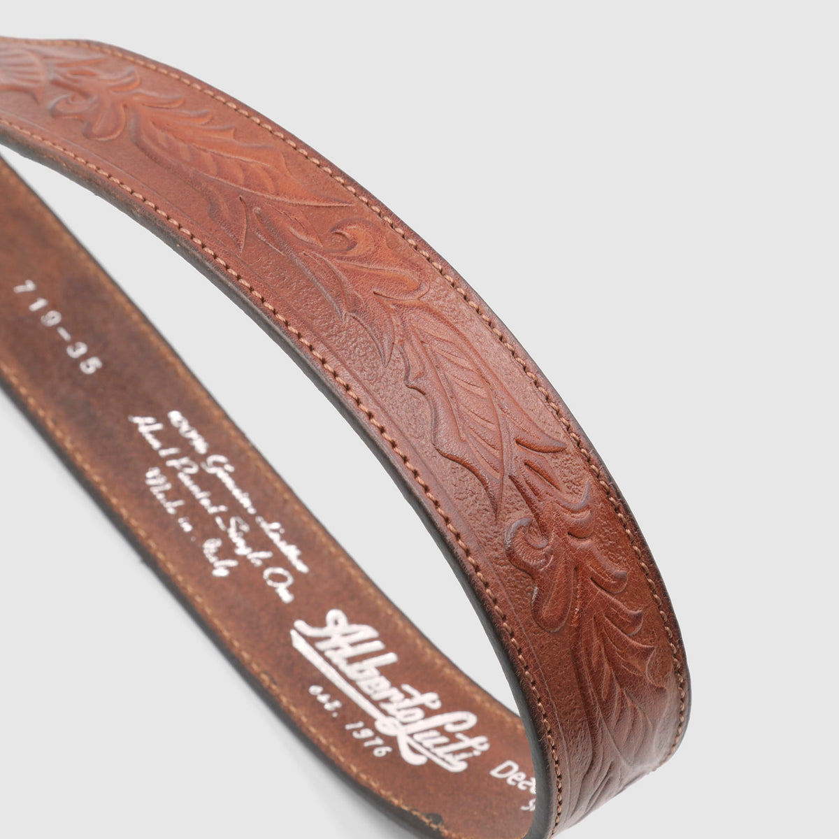 DeeCee style x Alberto Luti Unisex Tooled Western Ranch Belt