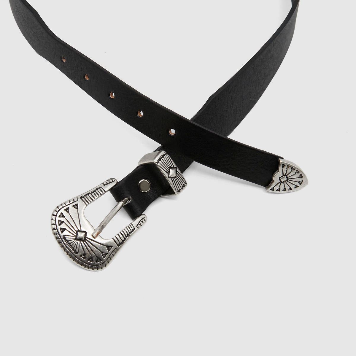 DeeCee style x Alberto Luti Unisex Brown Western Ranch Belt