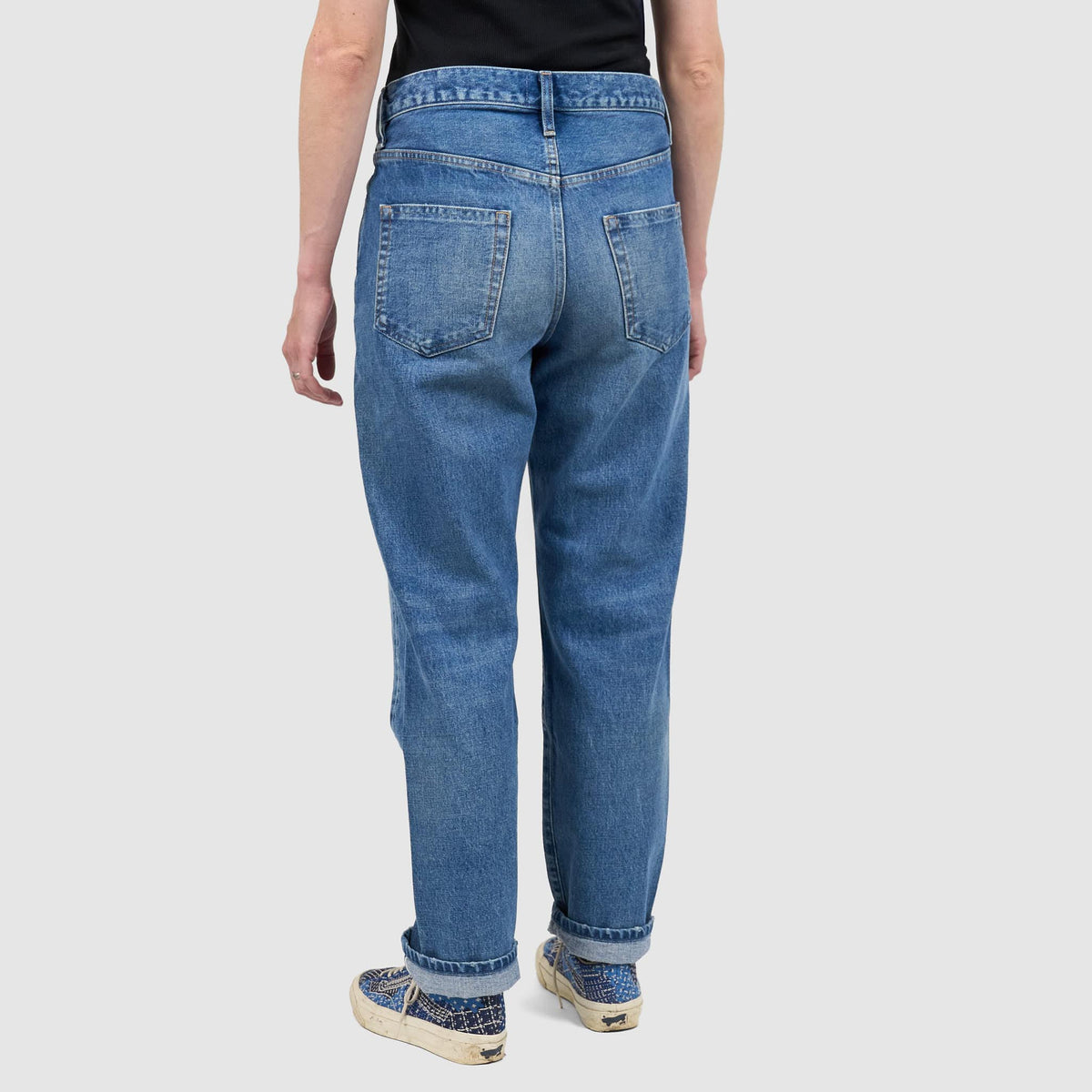 Tanaka NY TYO Ladies The Straight Jeans 5-Pocket Selvage Stone Washed