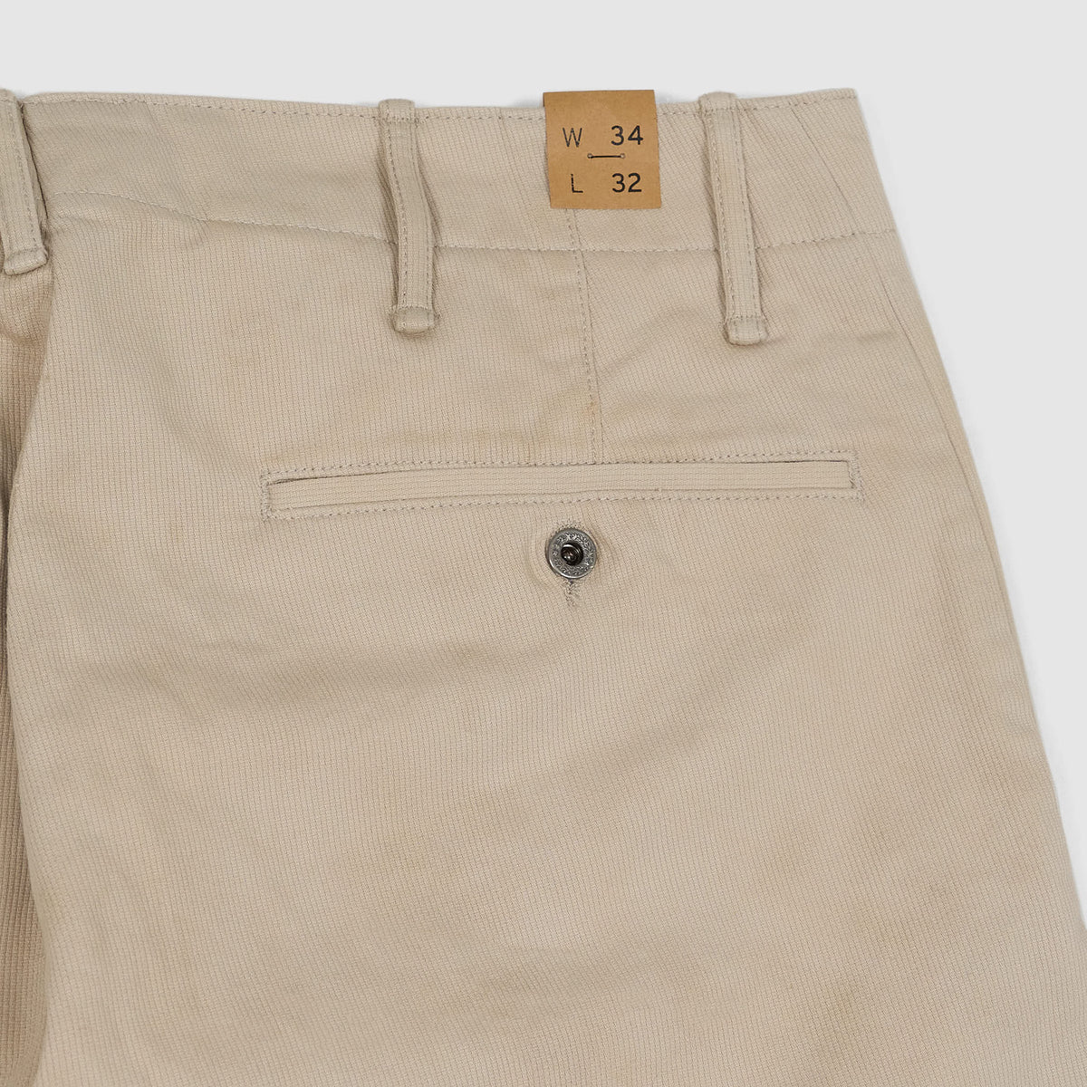 Double RL Distressed Field Flat Front Bedford Chino Pant