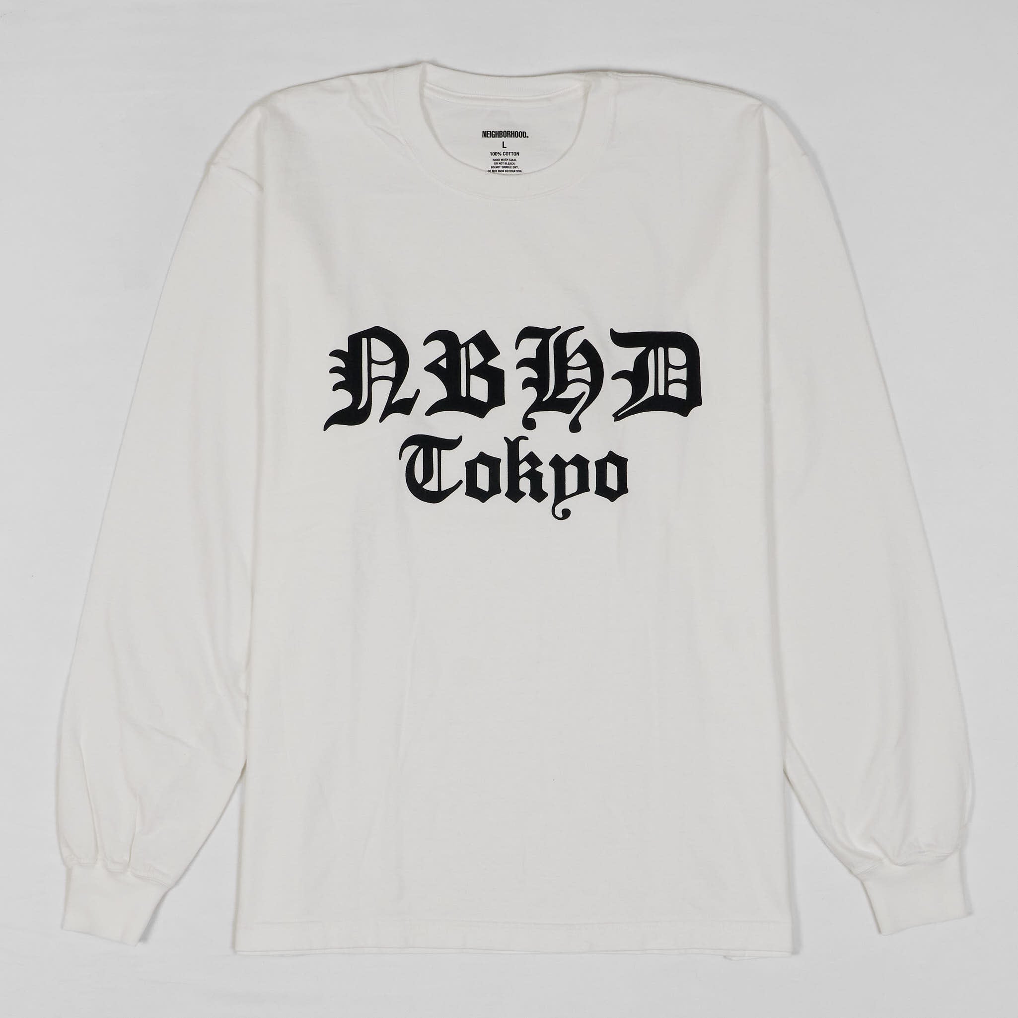 Neighborhood Tokyo Printed Crew Neck Long Sleeve T-Shirt - DeeCee