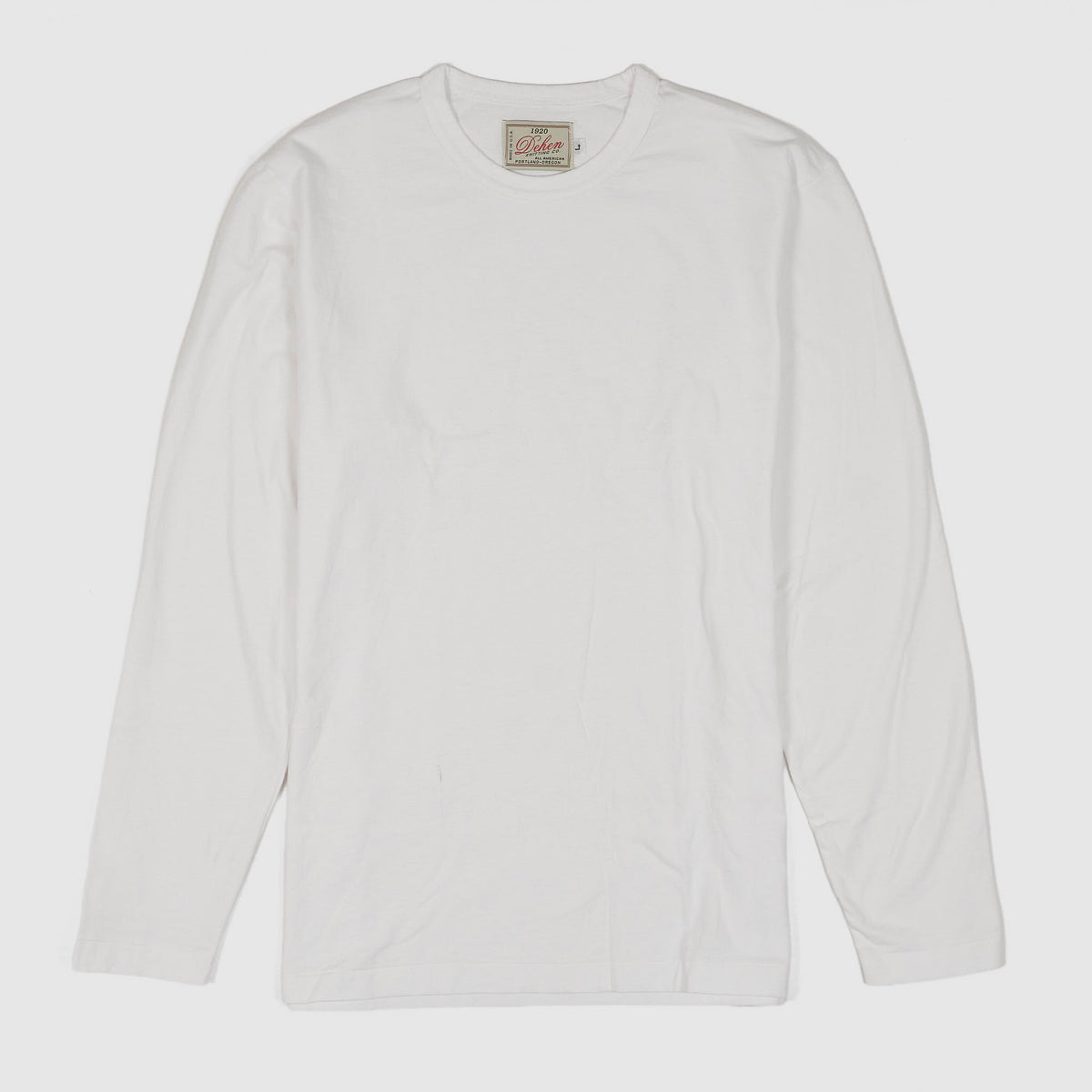 Dehen 1920 Long Sleeve Heavy Weight Cotton Crew Neck T-Shirt