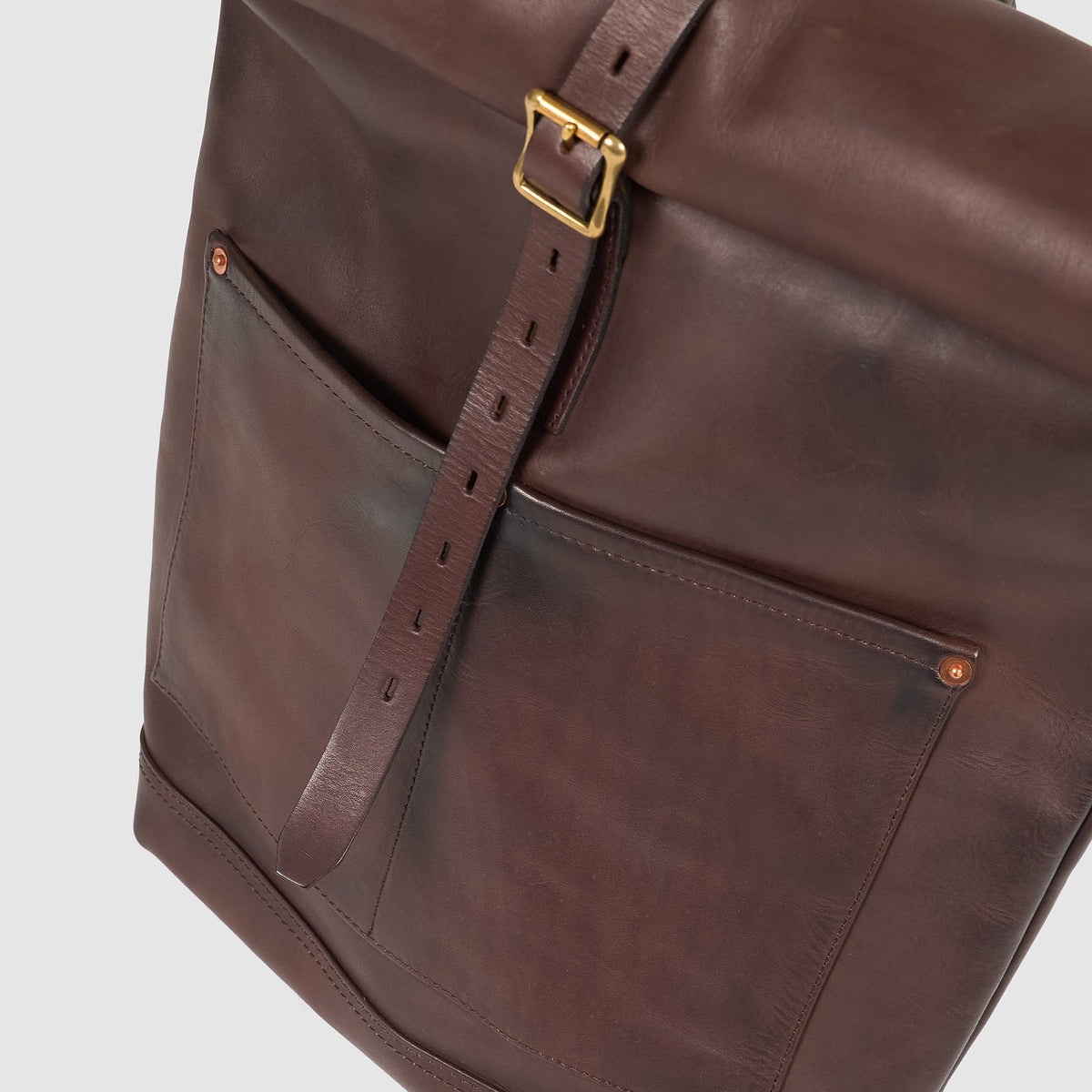 Vasco Leather Rolltop Backpack