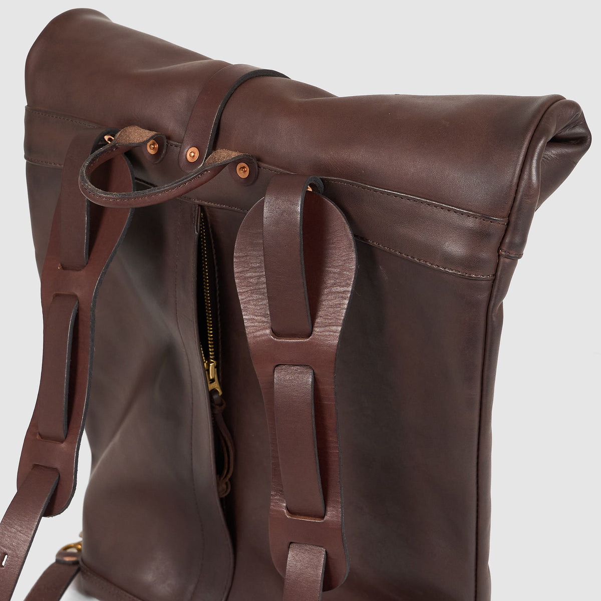 Vasco Leather Rolltop Backpack