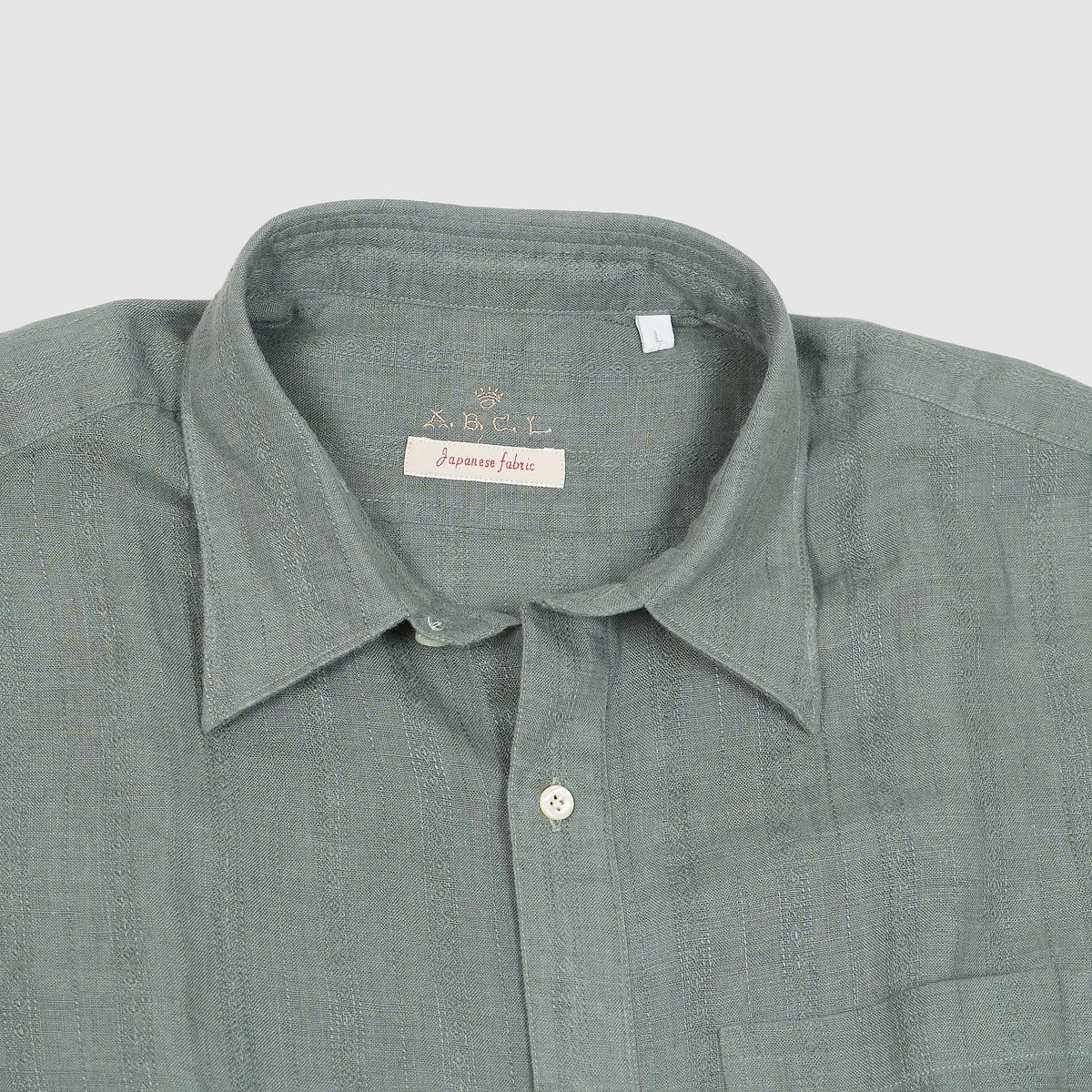 A.B.C.L Long Sleeve Studio Linen Woven Pattern Shirt