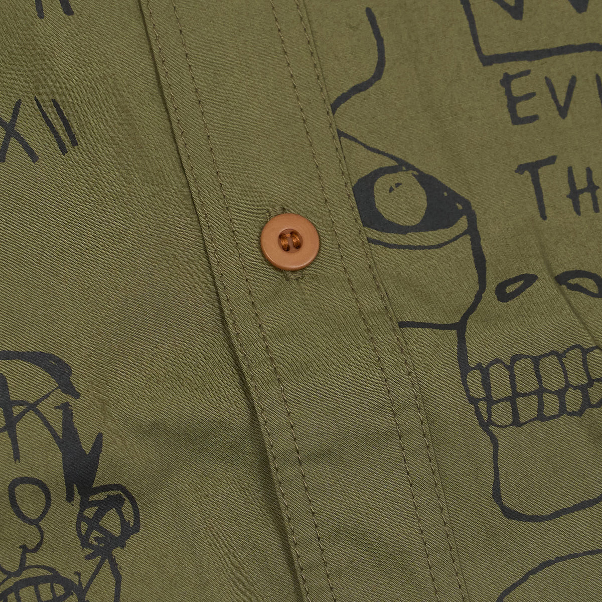 Junya Watanabe Man Short Sleeve Basquiat Camp Overshirt