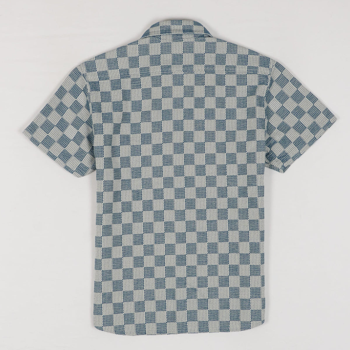 Louis Vuitton Monogram Short-sleeved Chambray Shirt Indigo. Size XL