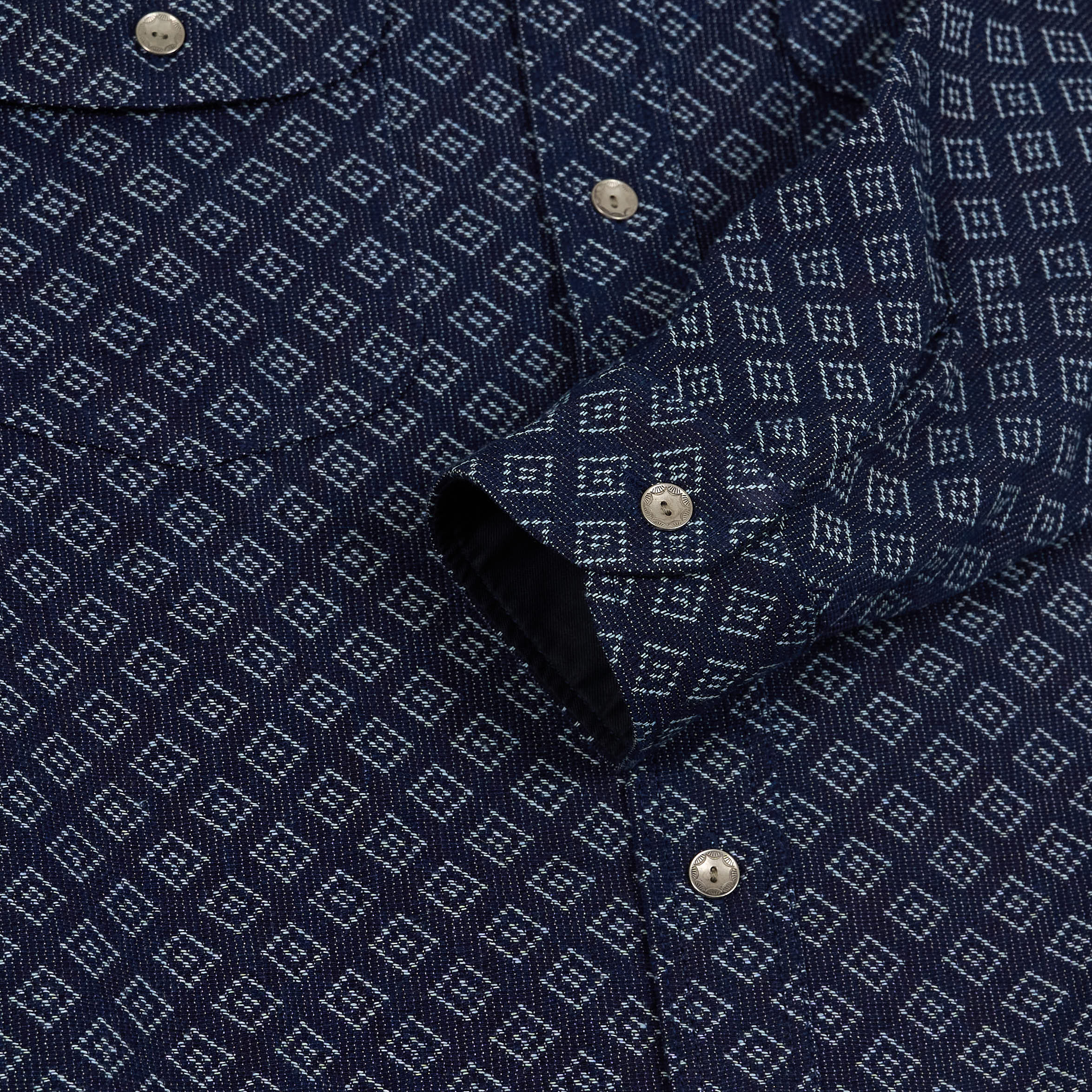 Samurai Jeans Indigo Sashiko Shirt Men's Diamond Stitch Sashiko Short –  RODEO-JAPAN Pine-Avenue Clothes shop