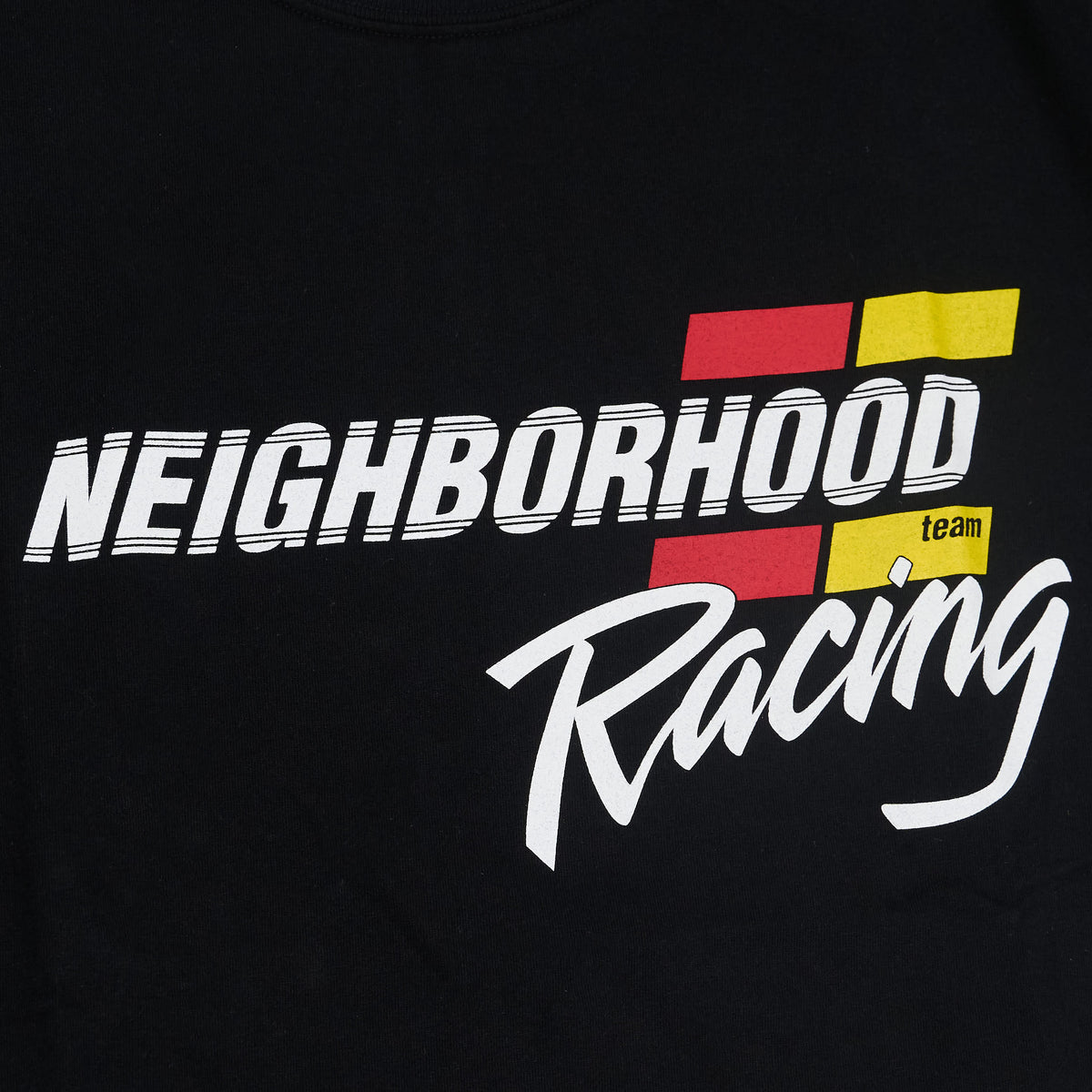 Neighborhood Short Sleeve Racing Printed Crew Neck Short Sleeve T-Shirt