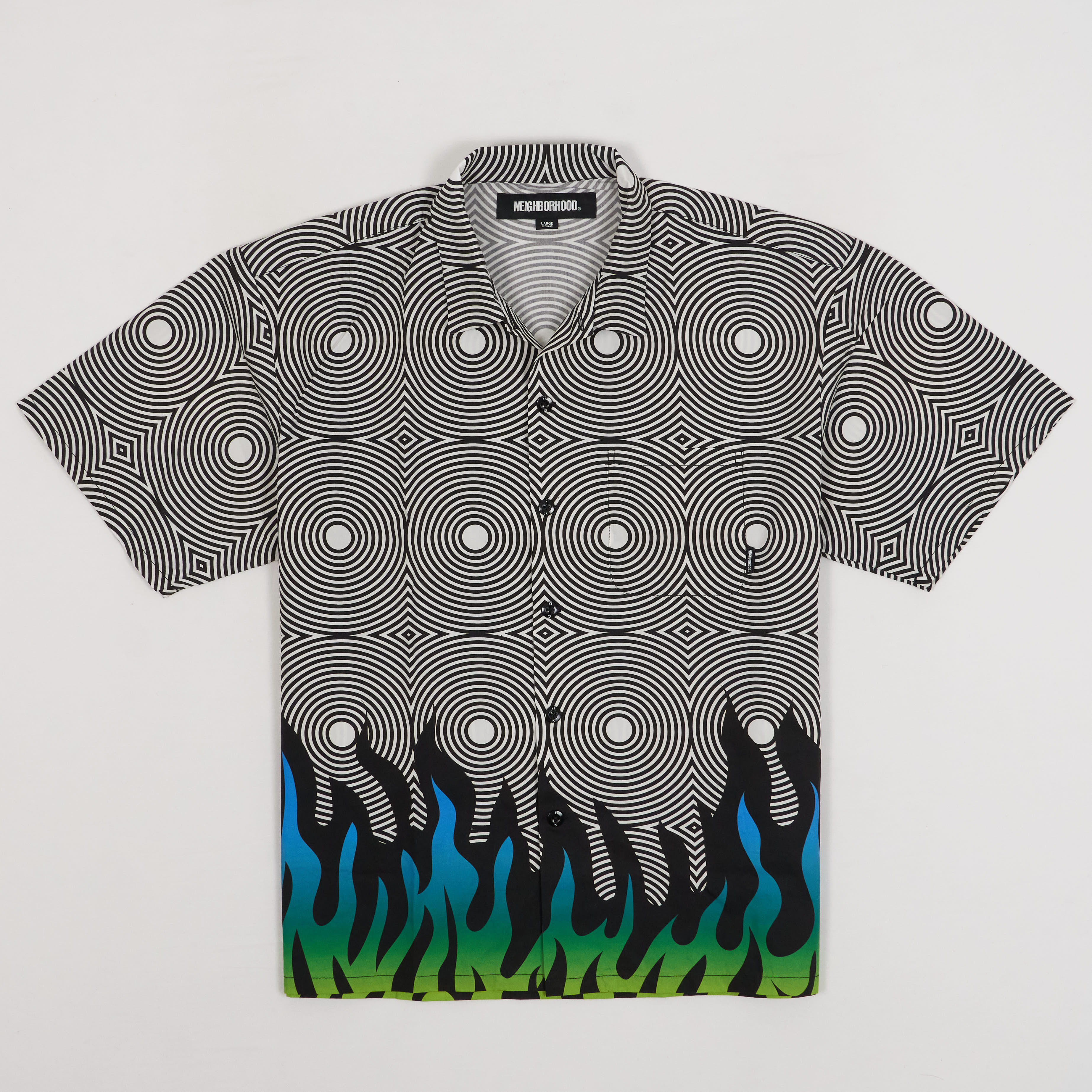 Neighborhood x DSC Short Sleeve Flamepatern Shirt - DeeCee style