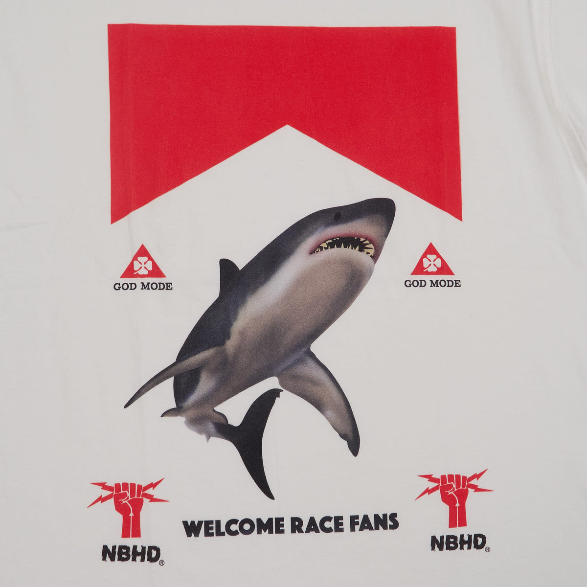 Neighborhood  x DSC Short Sleeve Crew Neck Sharkprint T-Shirt