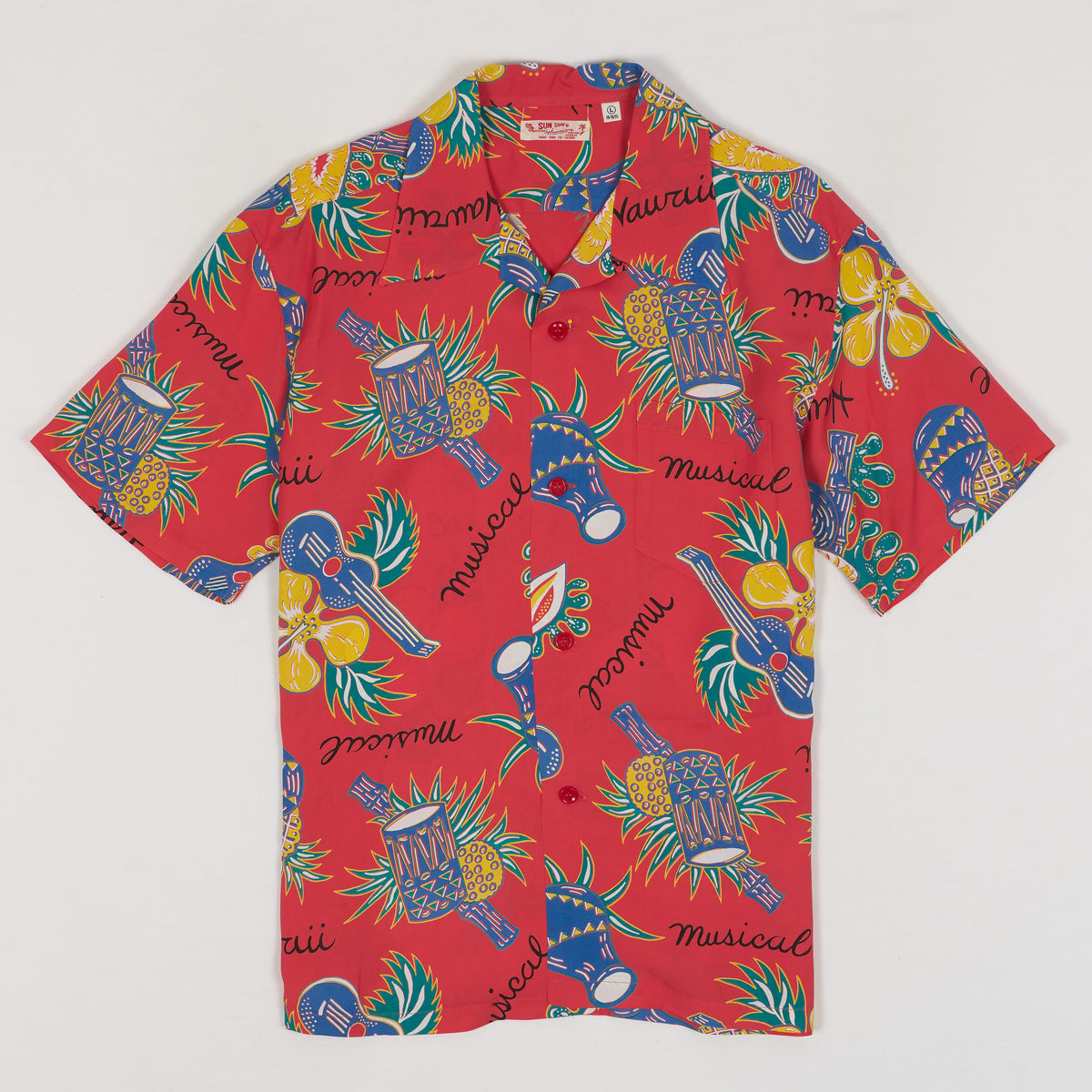 Sun Surf  Hawaiian Musical Short Sleeve Shirt