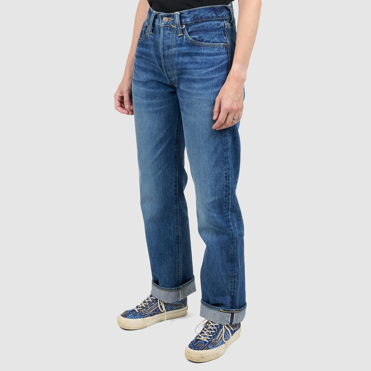 Sugar Cane Heavy Stone Washed  Straight leg 1947 Five Pocket Selvage Denim