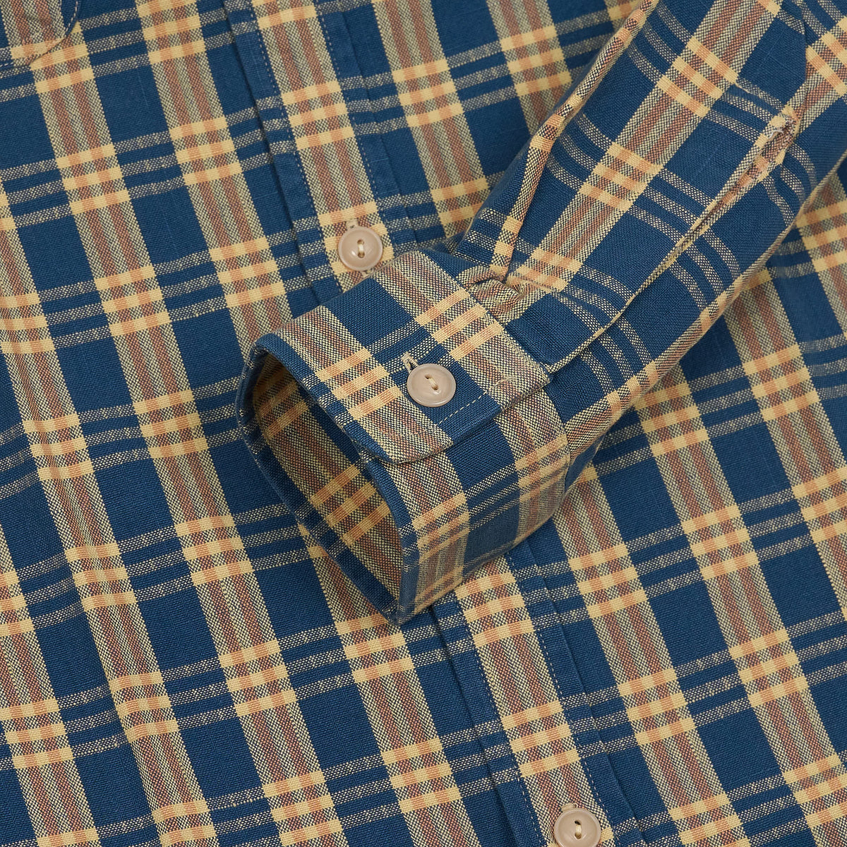 Double RL Long Woven Plaid Work Overshirt