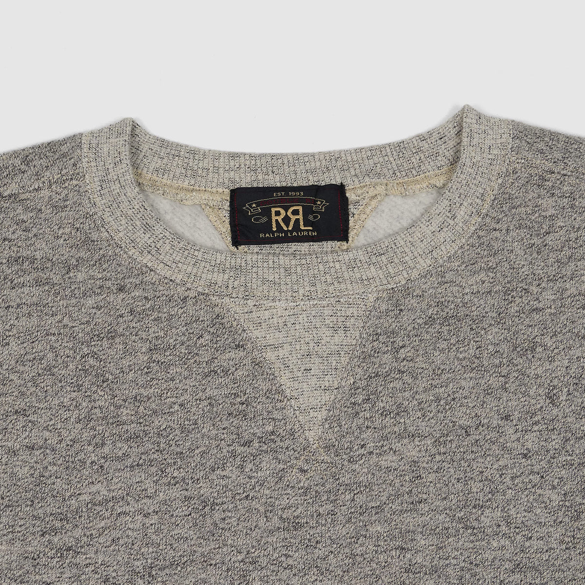 Double RL Crew Neck Fleece Sweater