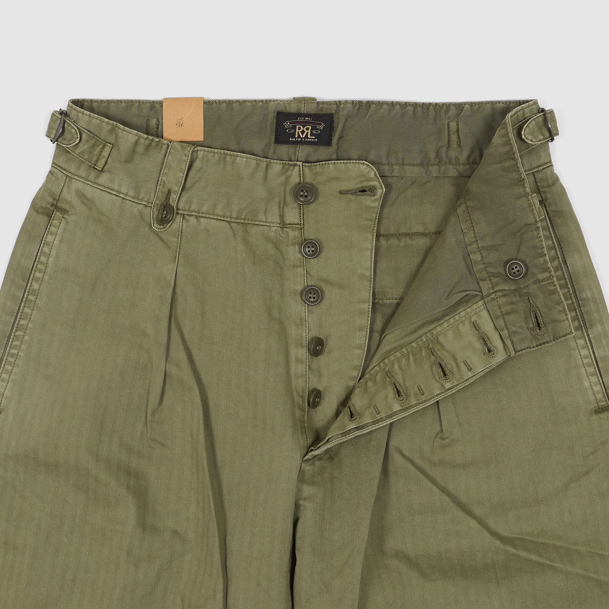 Double RL Ladies Kyle Cropped Wide-Leg Chino Pants - DeeCee style