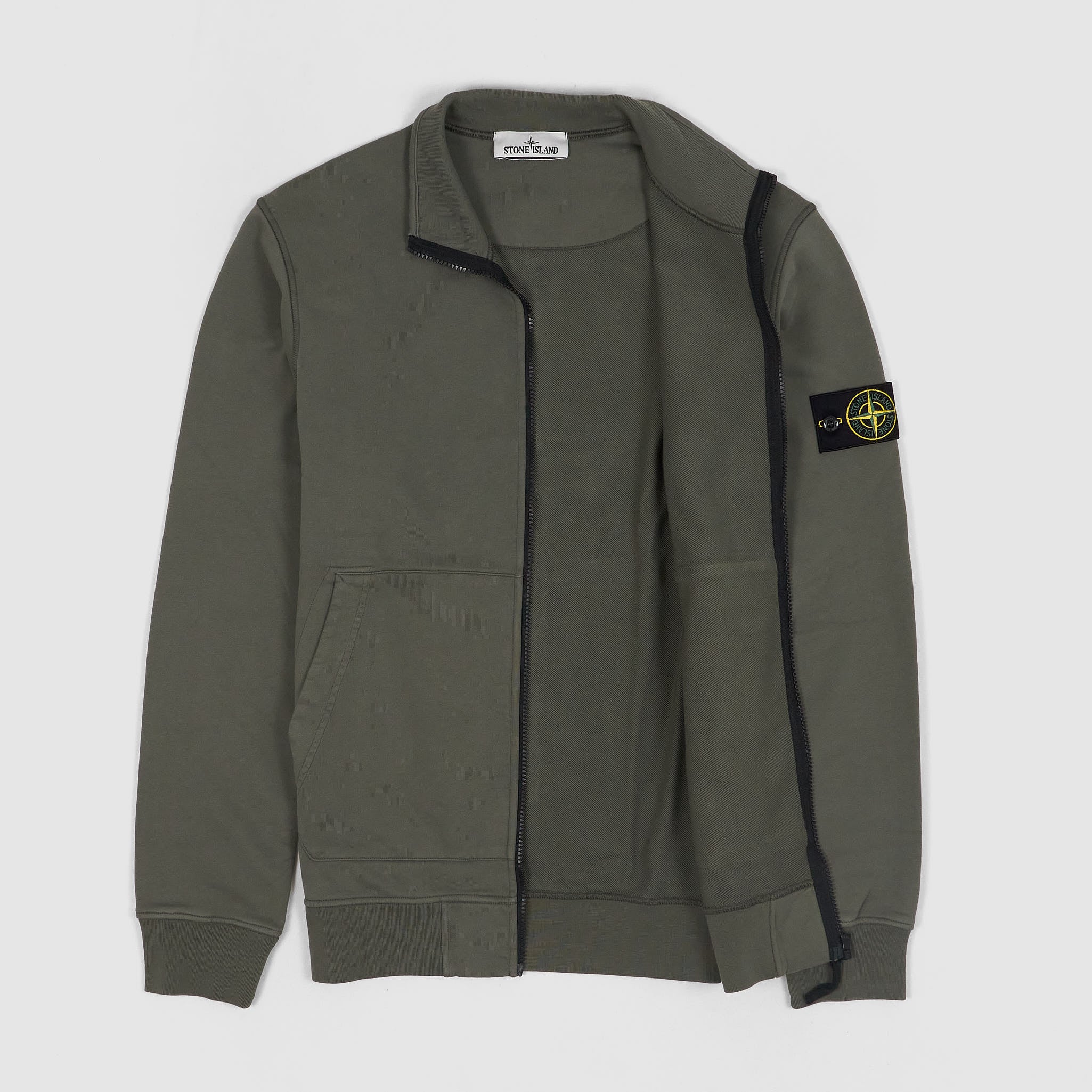 Stone island full zip clearance sweatshirt