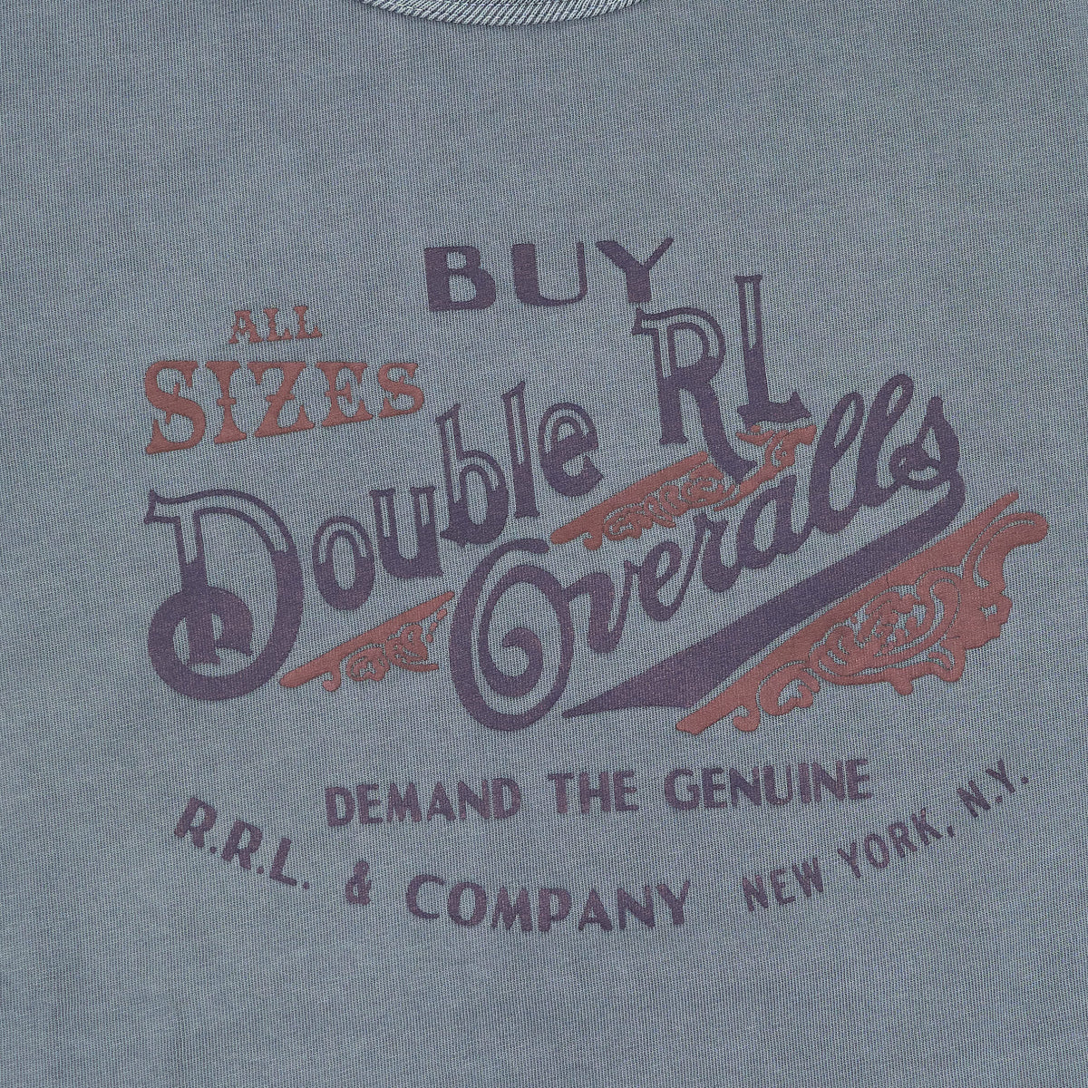 Double RL Overalls Crew Neck T-Shirt