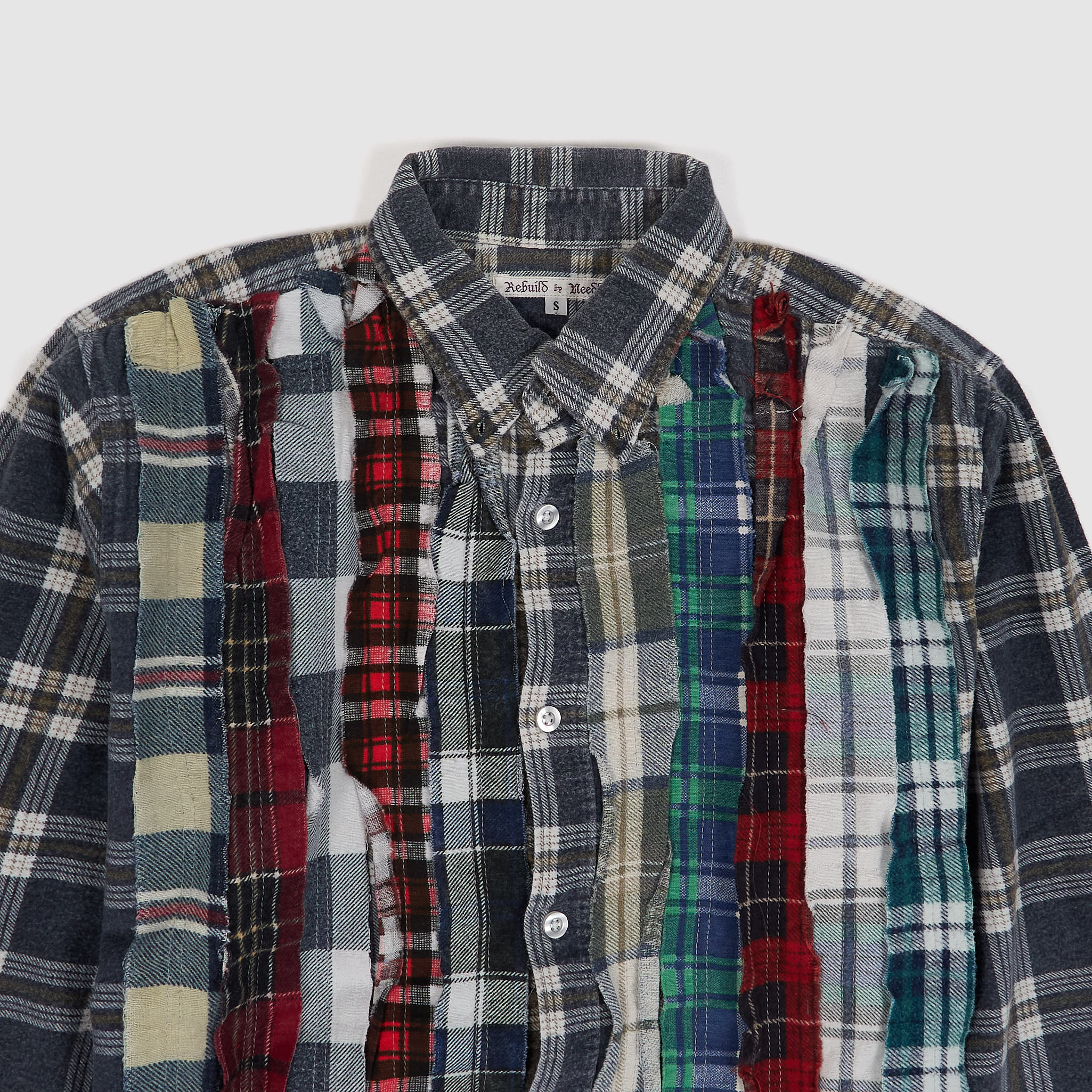 Needles Japan Rebuild 7-Cuts Plaid Flannel Shirt Unisex - DeeCee style