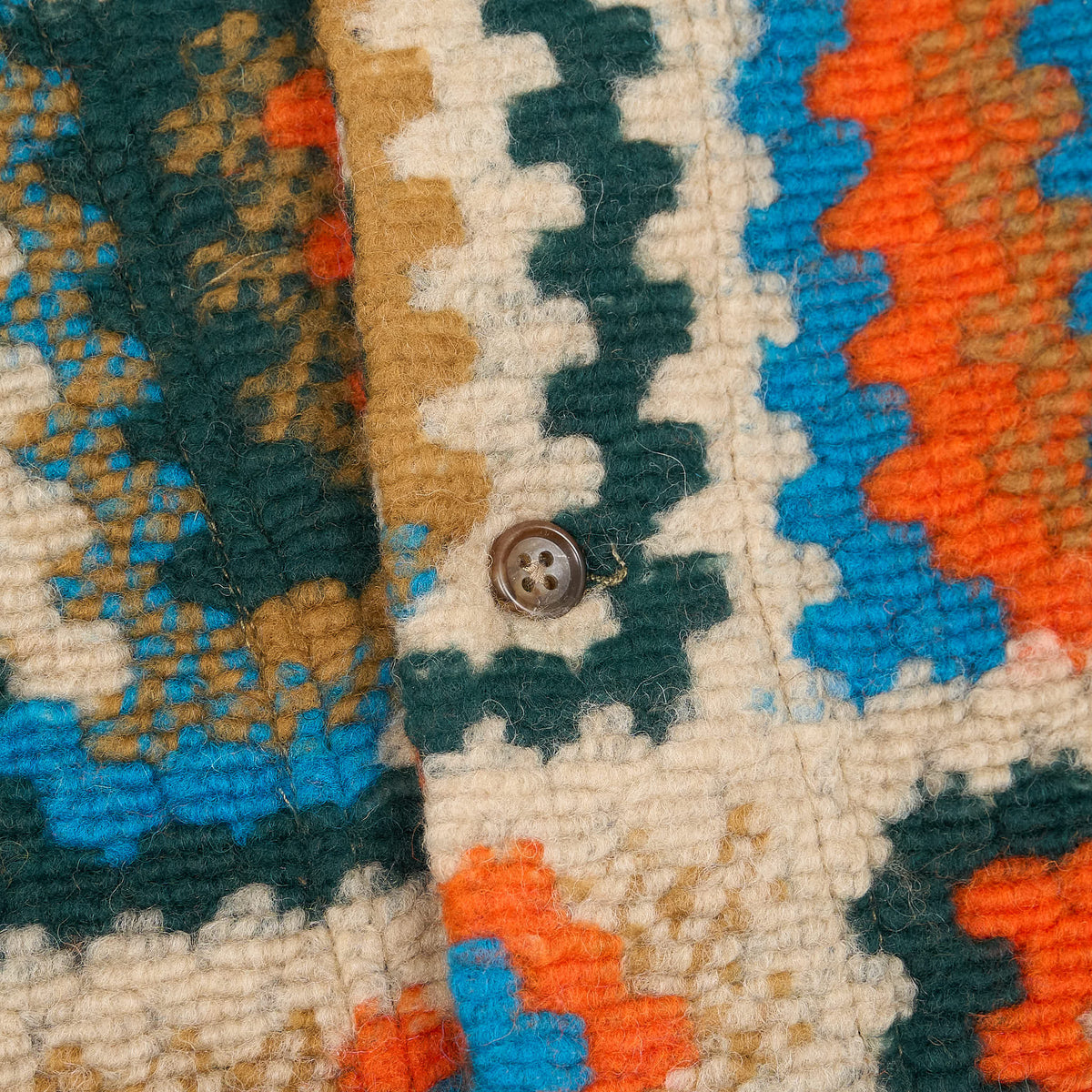 Engineered Garment Genderless Wool Blend Crochet Cardigan