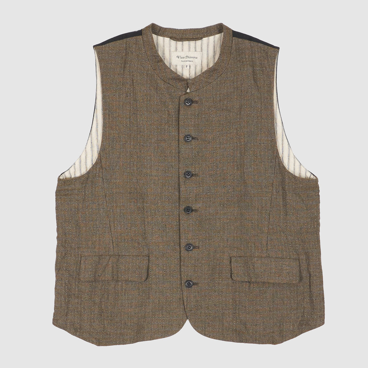 Vlas Blomme Ladies Relaxed Fitted Tweed-BlendVest