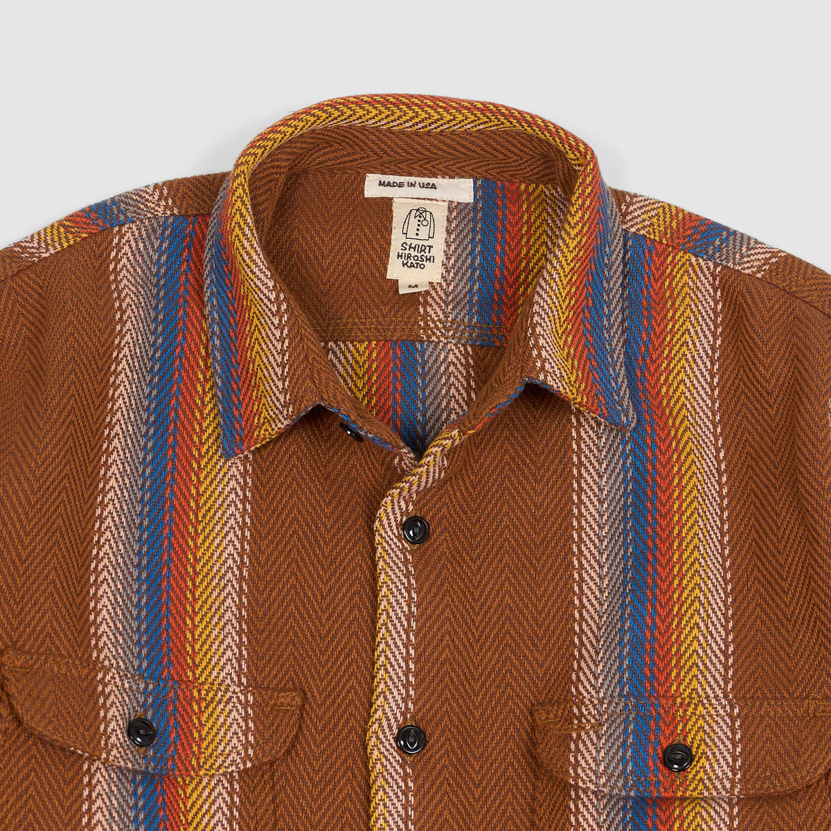 Hiroshi Kato The Brace Striped Overshirt