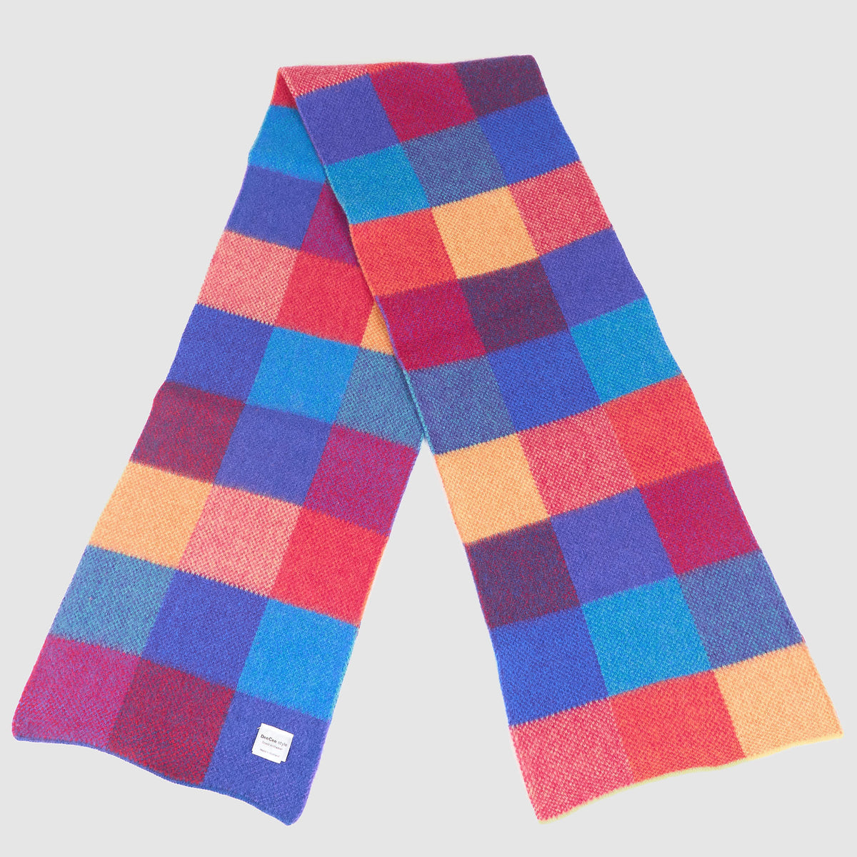 DeeCee style Multicolor Plaid Wool Scarf
