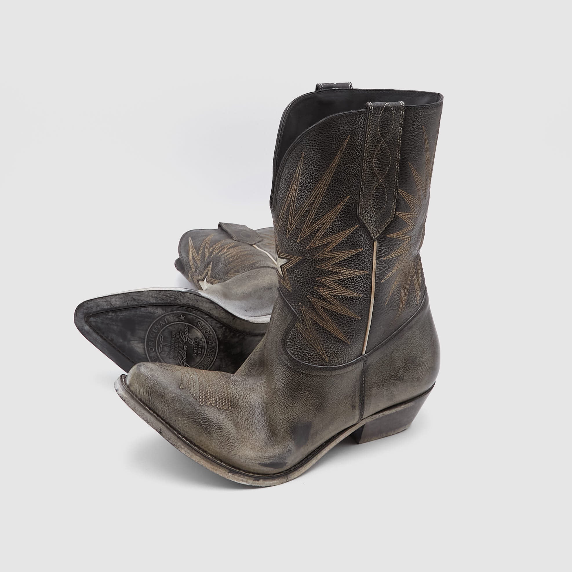 Golden goose hot sale leather boots