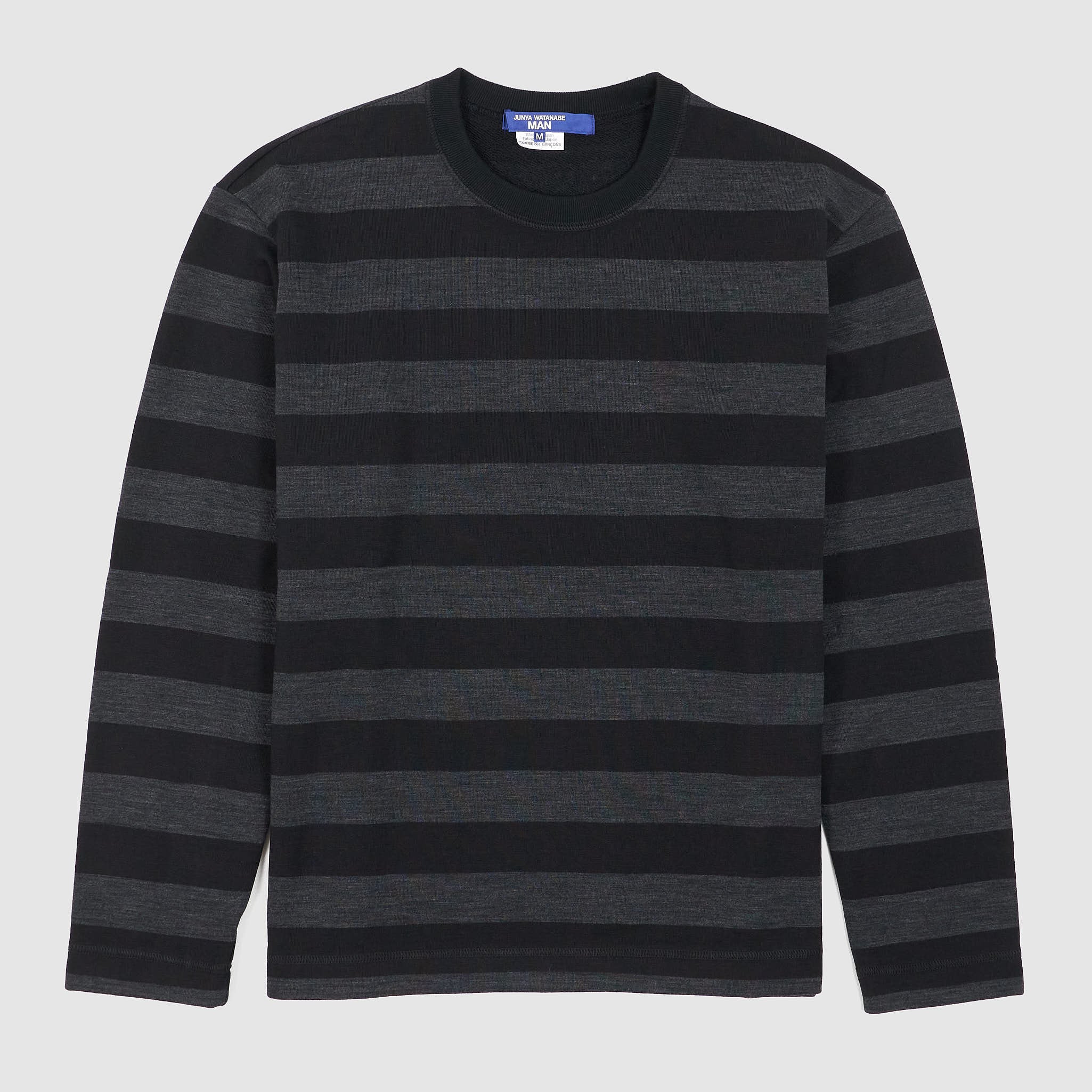 Junya Watanabe Man Relaxed Striped Crew Neck Sweater