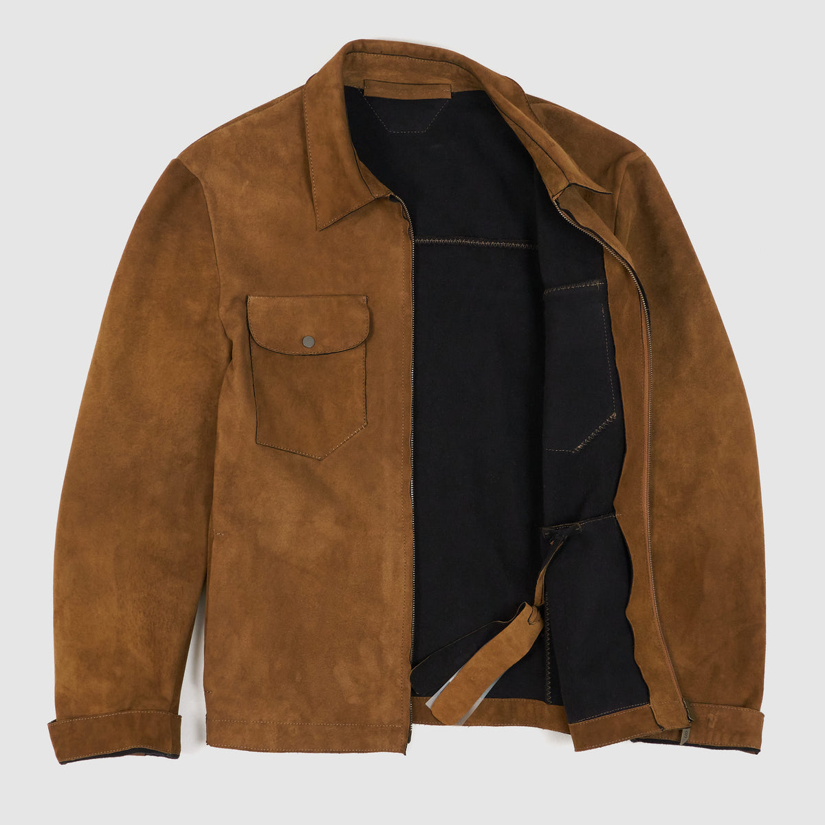 Salvatore Santoro Leather Overshirt Jacket