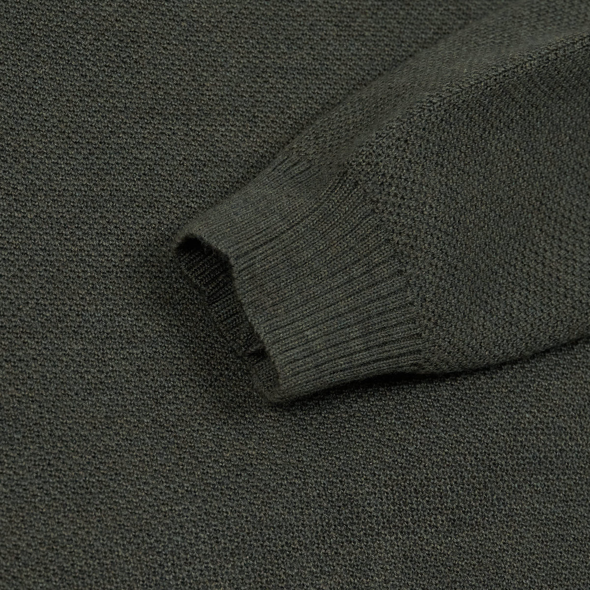 Nitto Knitwear Half Zip Piqué-Knit Merino Troyer