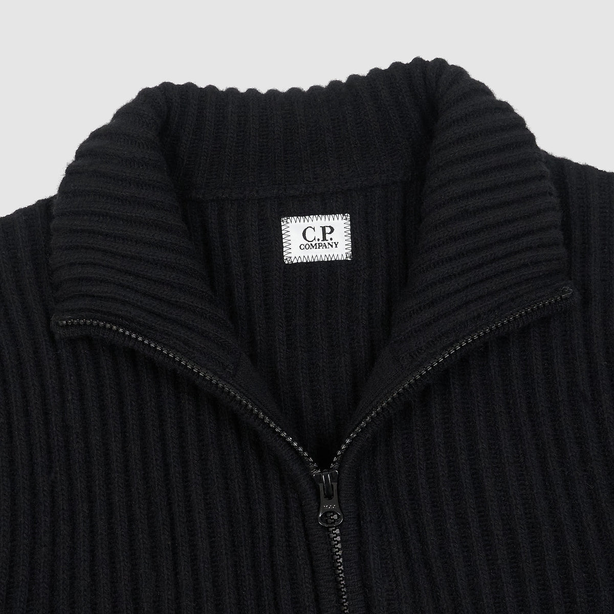 C.P. Company Rib Knitted Wool Cardigan
