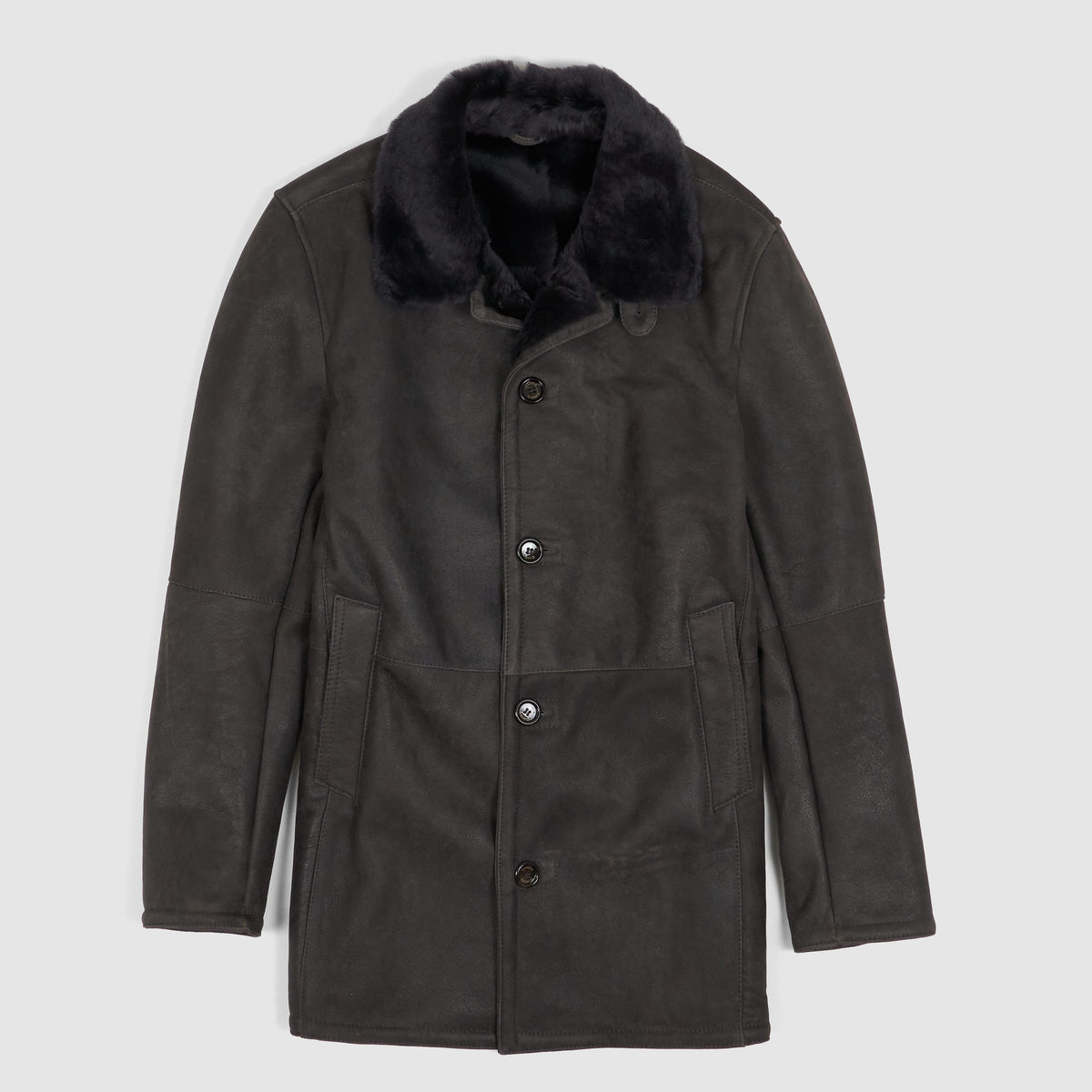 Gimos Soft Shearling Leather Coat