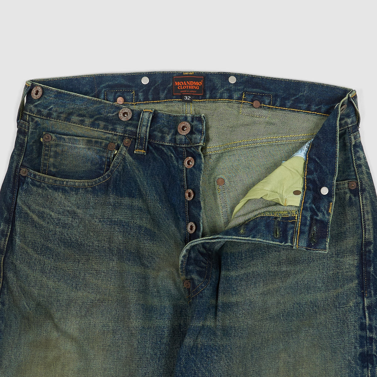 Moandmo® 5 Pocket 1920&#39;s Inspired Straight Leg Denim