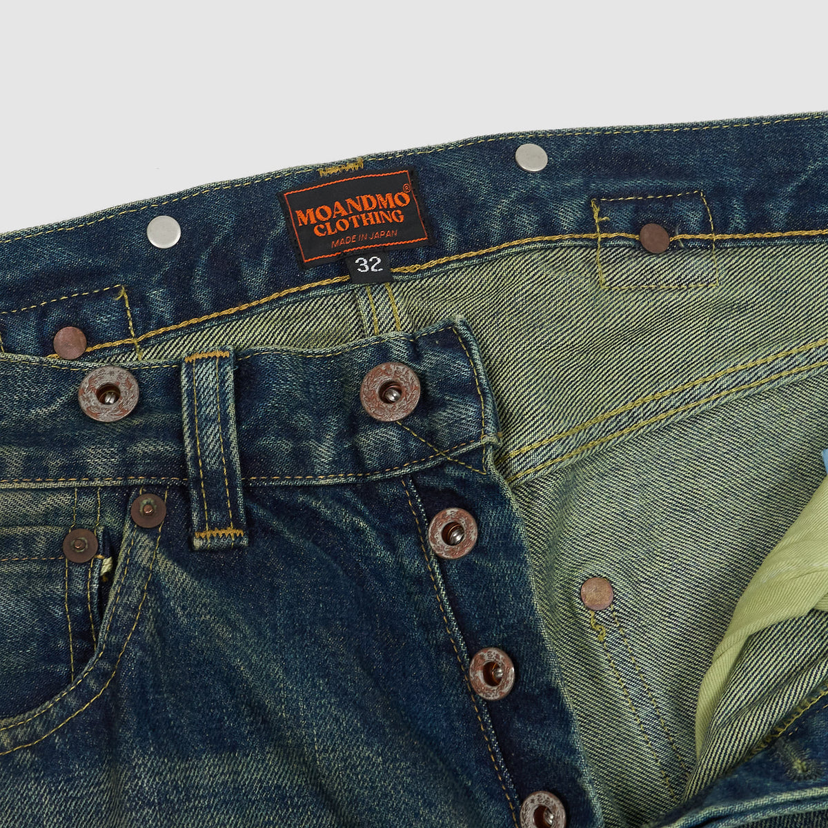 Moandmo® 5 Pocket 1920&#39;s Inspired Straight Leg Denim