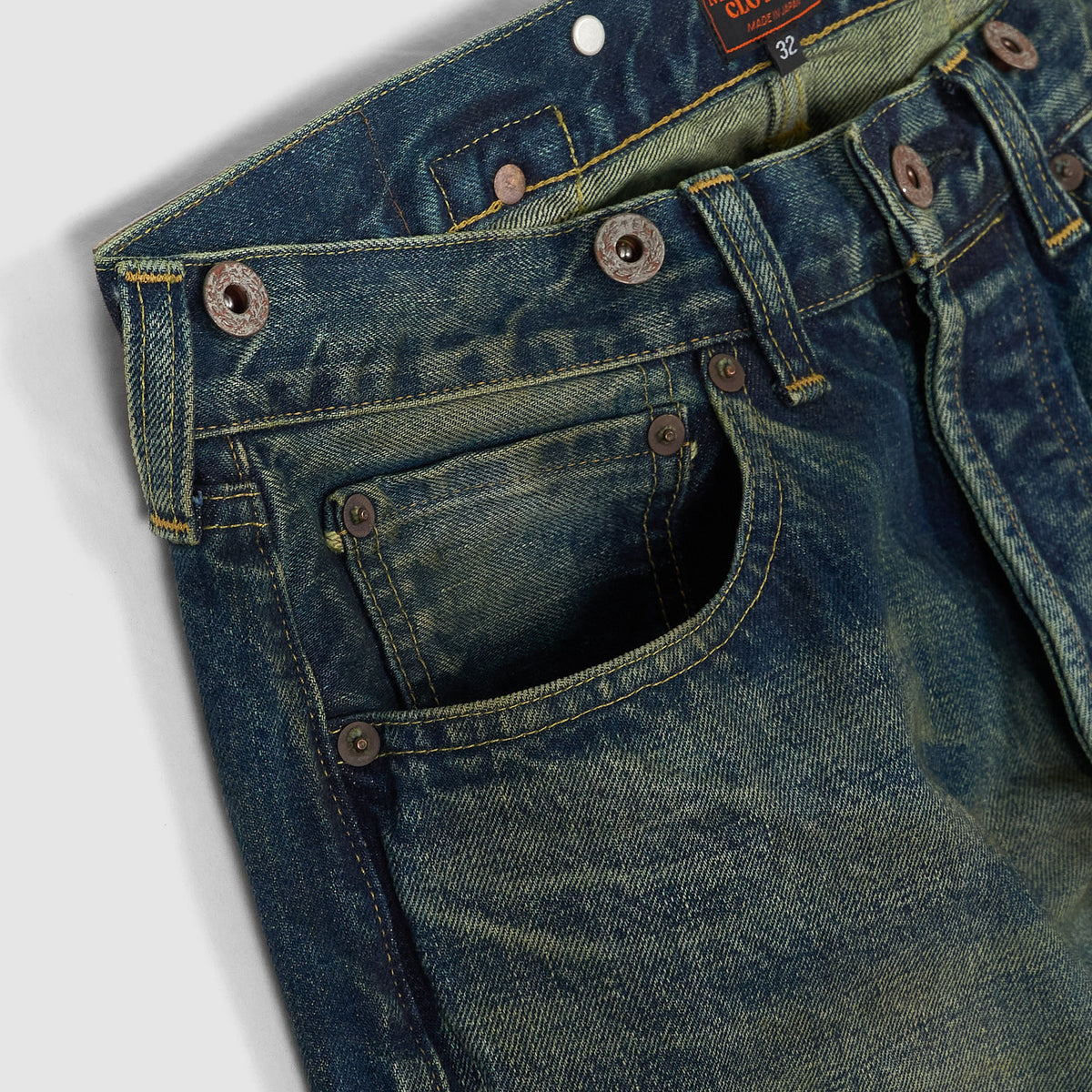 Moandmo® 5 Pocket 1920&#39;s Inspired Straight Leg Denim