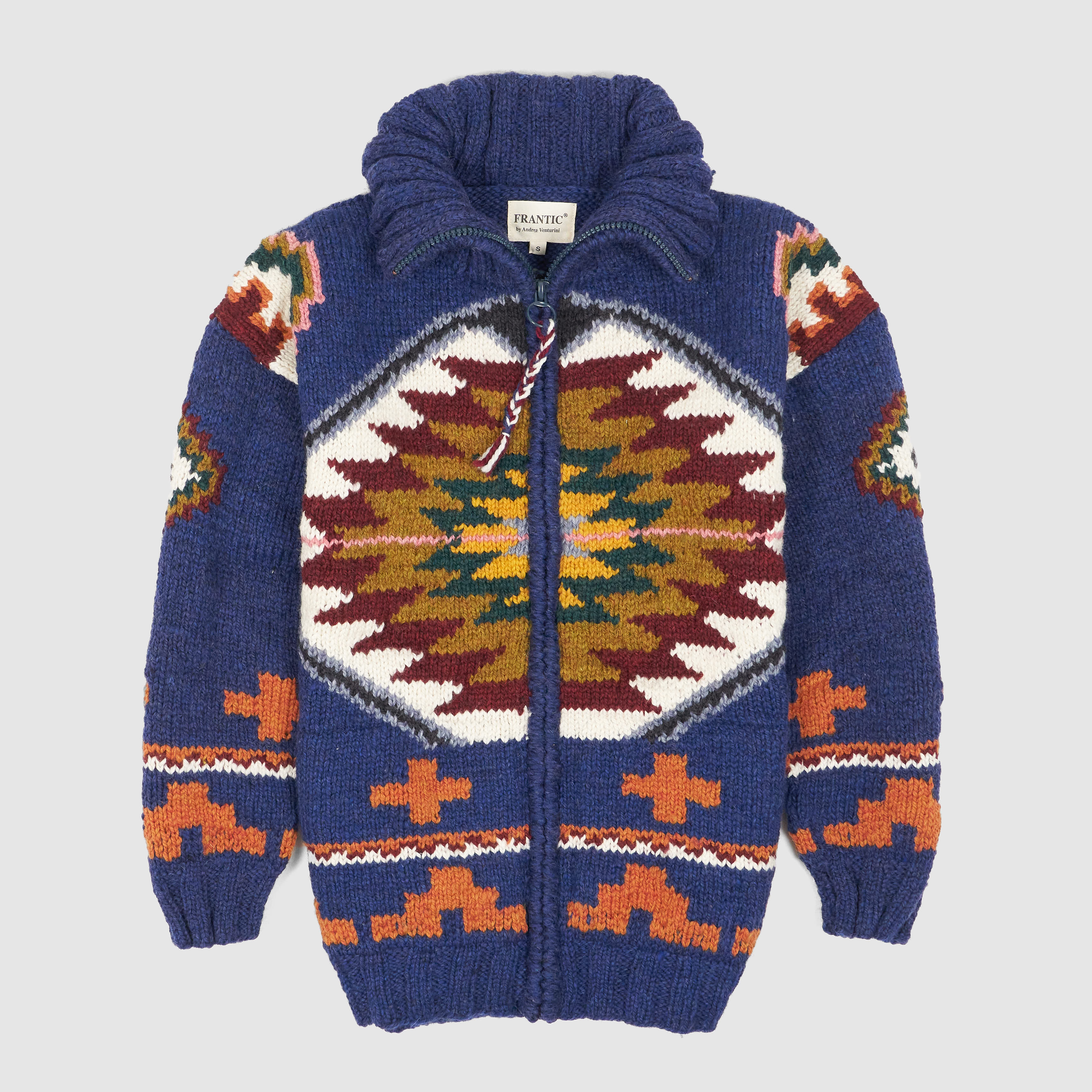 Frantic Hand Knitwear Full-Zip Cardigan - DeeCee style