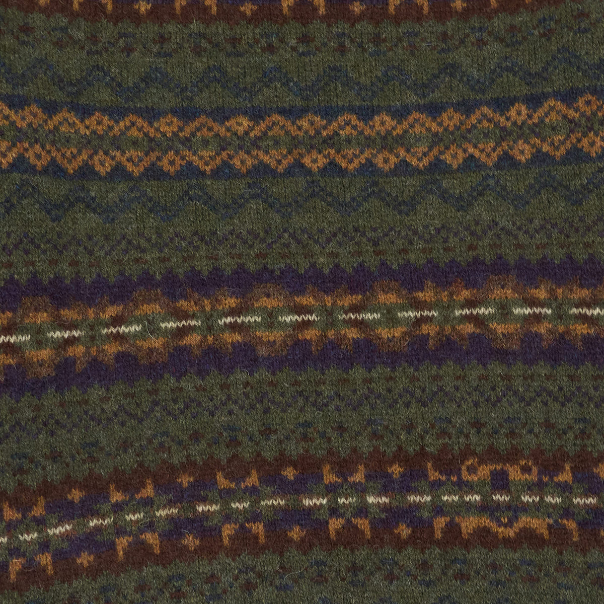 Eribé Knitwear Fair Isle Crew Neck  Wool Sweater
