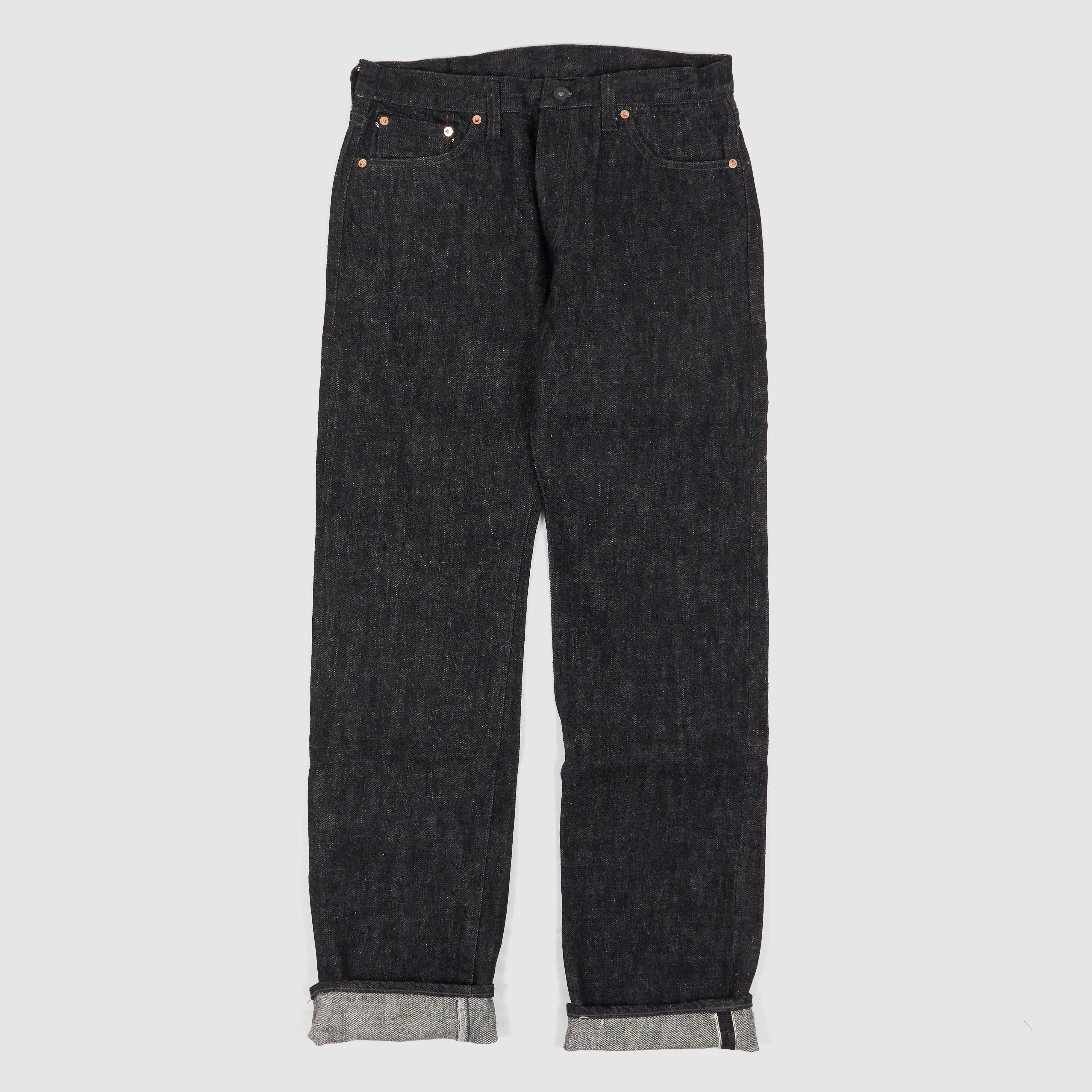 Samurai 5-Pocket Black Denim Selvage Jeans 