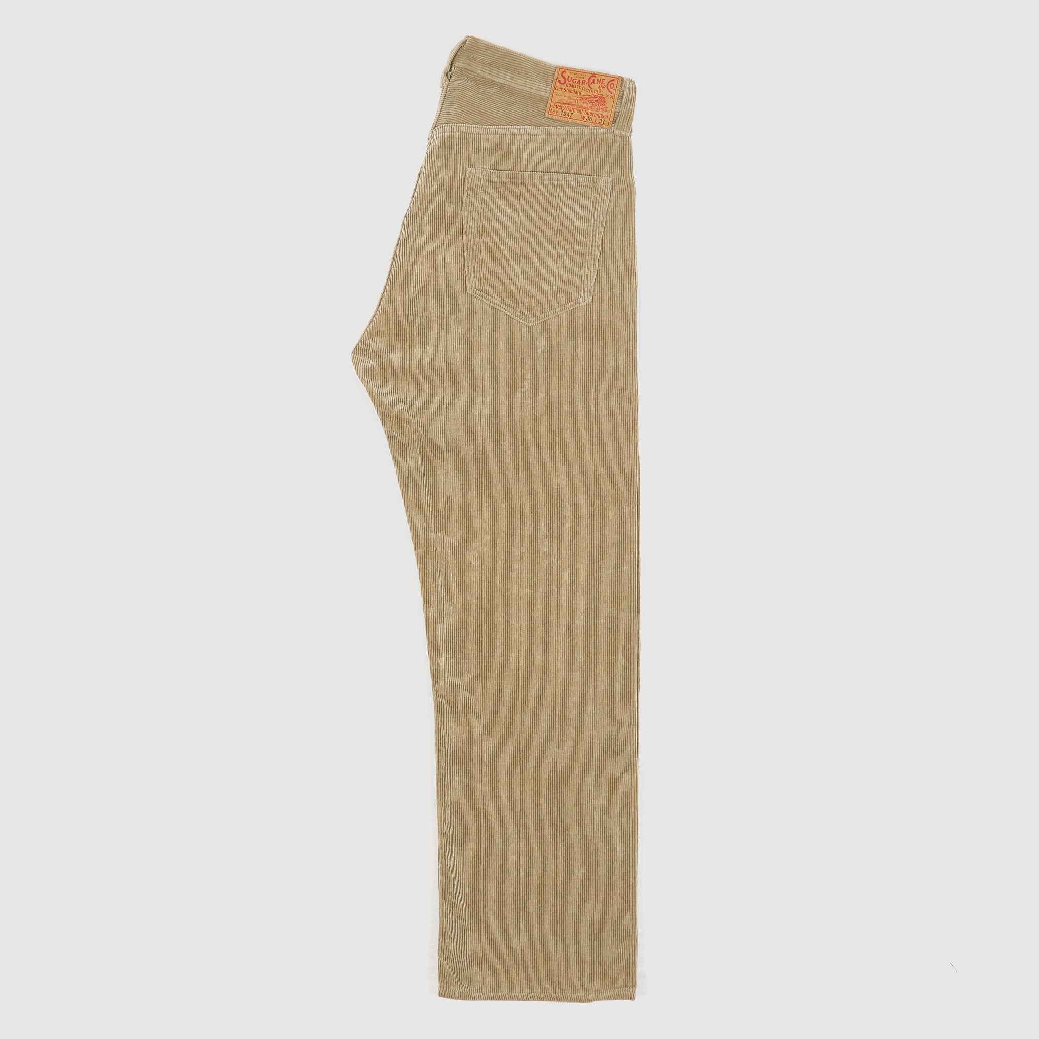 Sugar Cane 1947 9W Corduroy Pants – Beige / Classic Straight