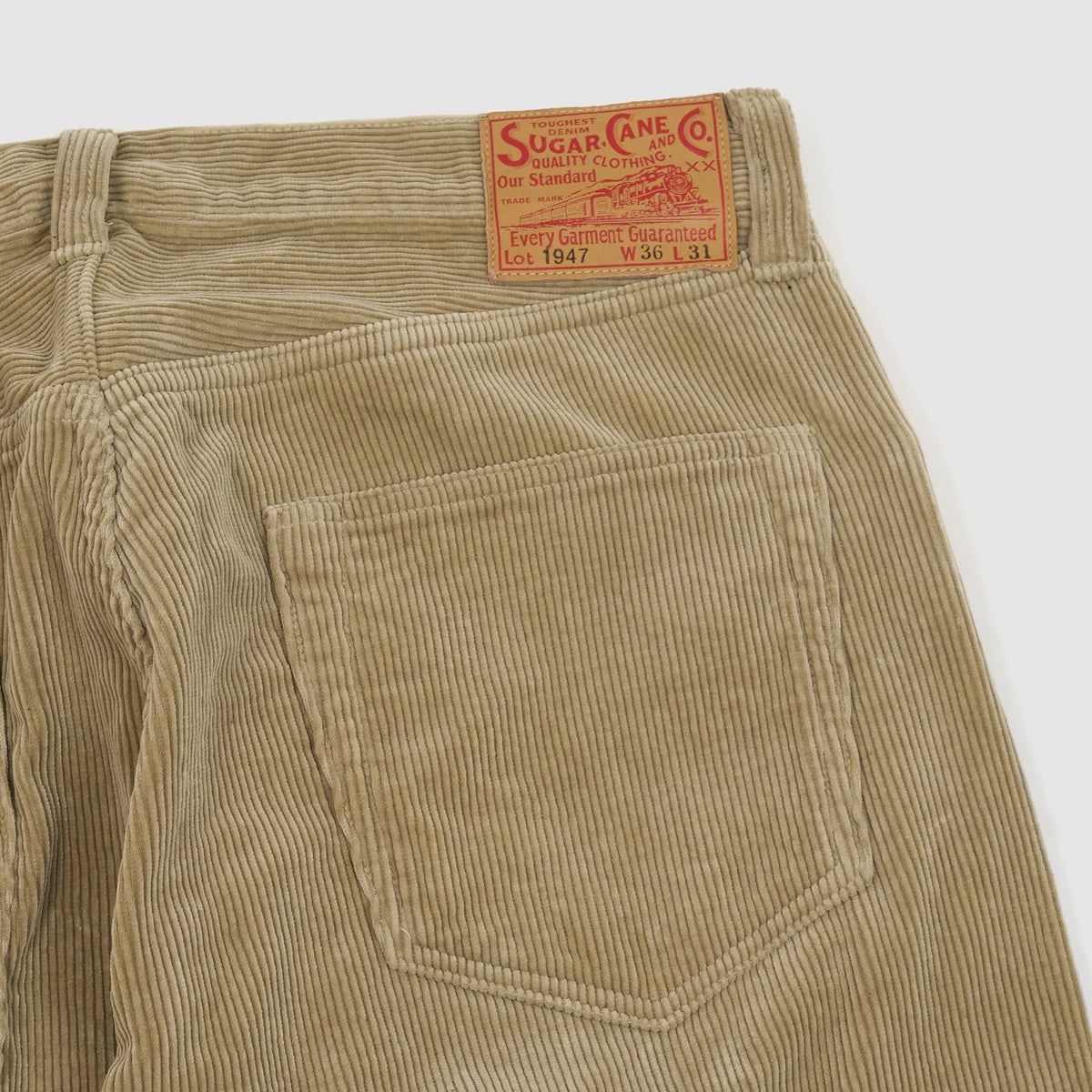 Sugar Cane 5-Pocket 1947 Straight Leg corduroy jeans